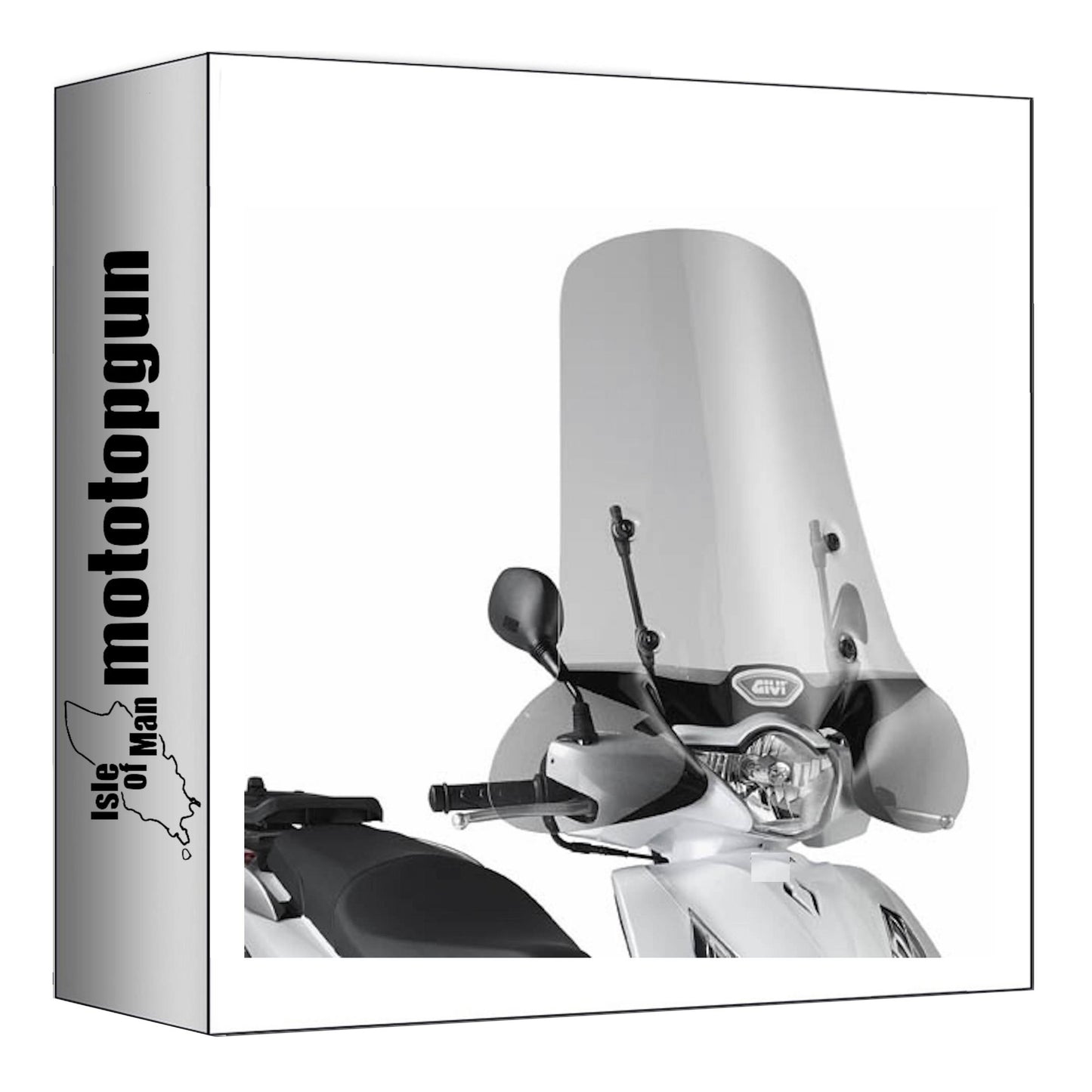 GIVI PARABREZZA TRASPARENTE 1117A + ATACCO COMPATIBILE CON HONDA SH 125-150 I 17/19