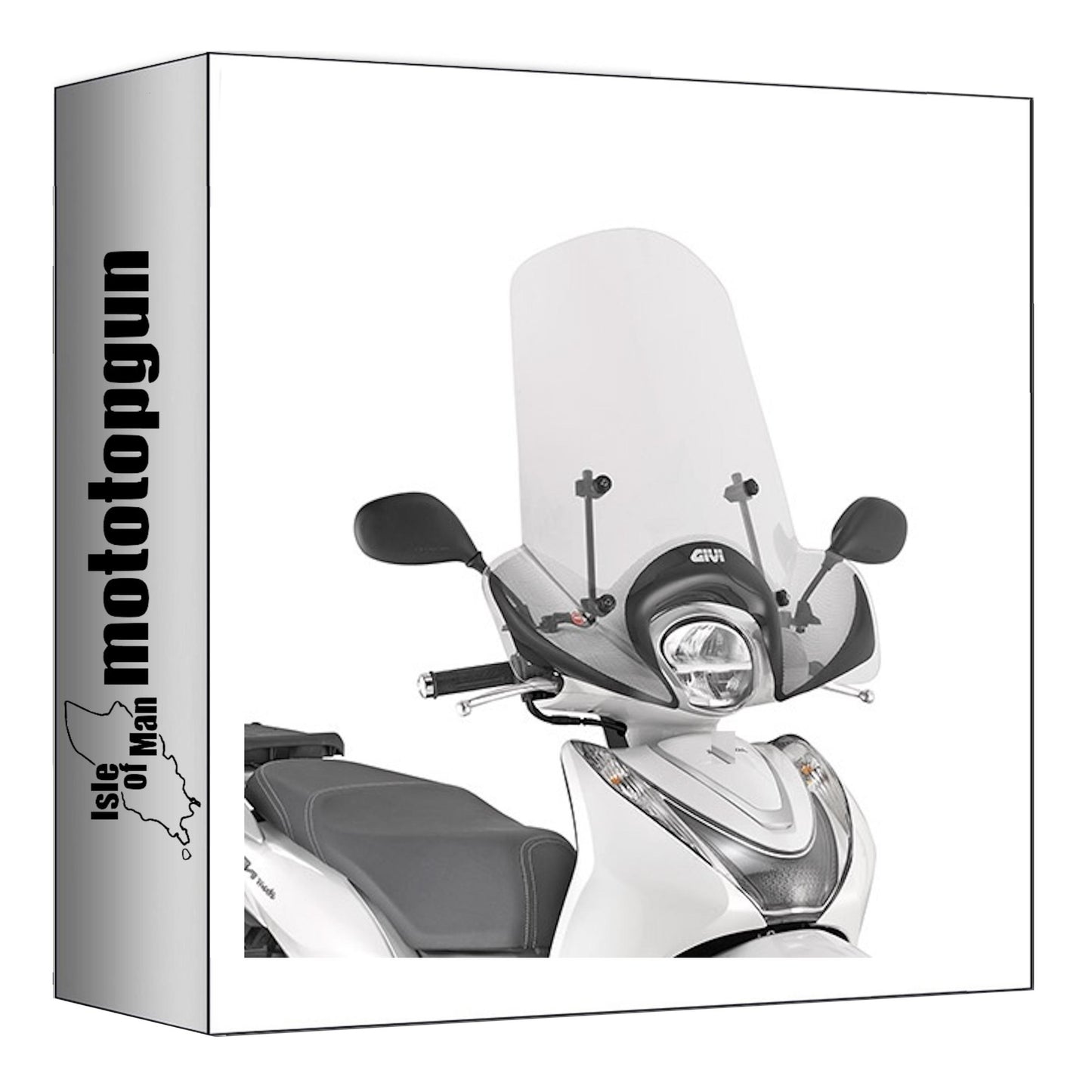 GIVI PARABREZZA TRASPARENTE 1193A + ATACCO COMPATIBILE CON HONDA SH MODE 125 21/24