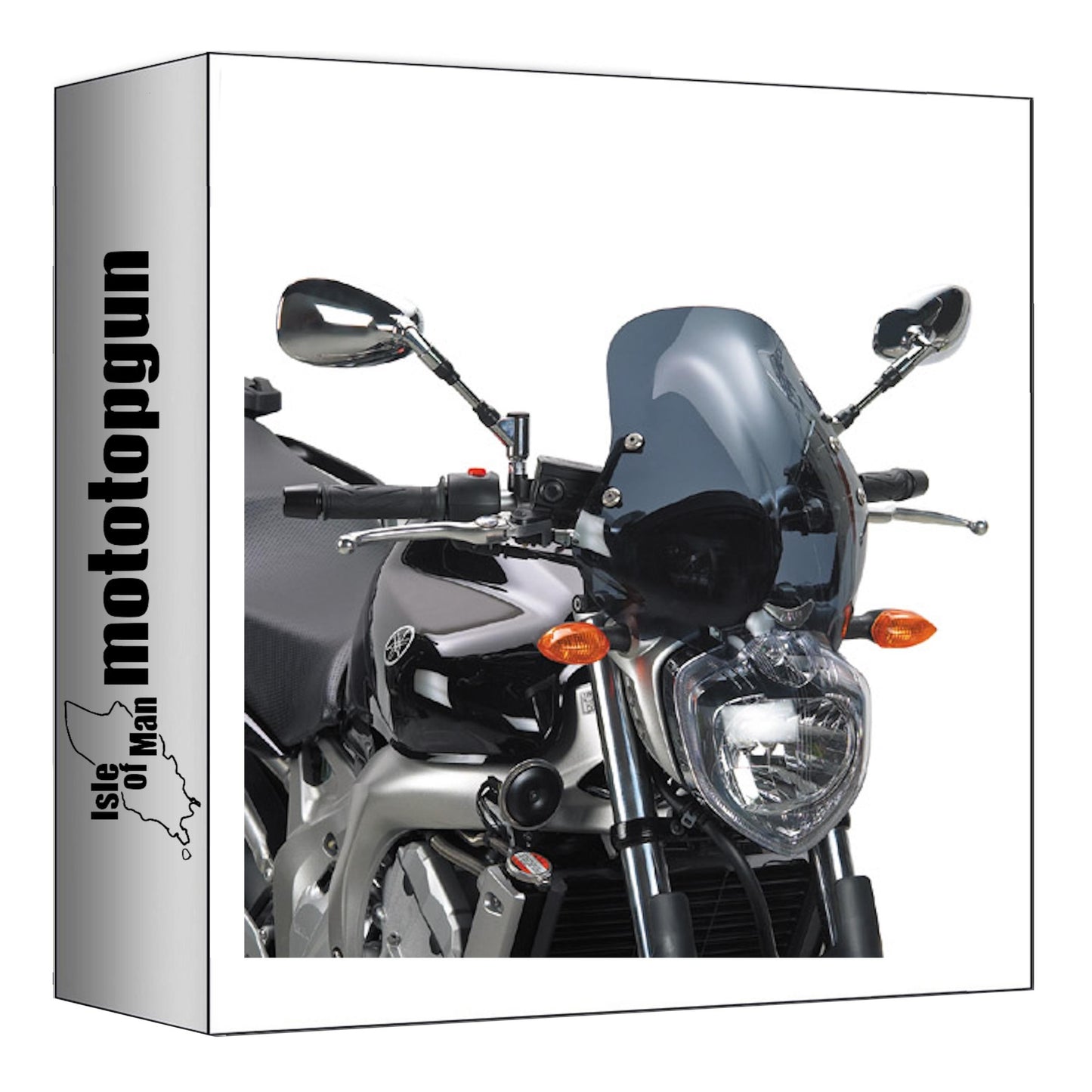 GIVI CUPOLINO FUMÉ 140D + ATACCO COMPATIBILE CON YAMAHA FZ6 600 04/06