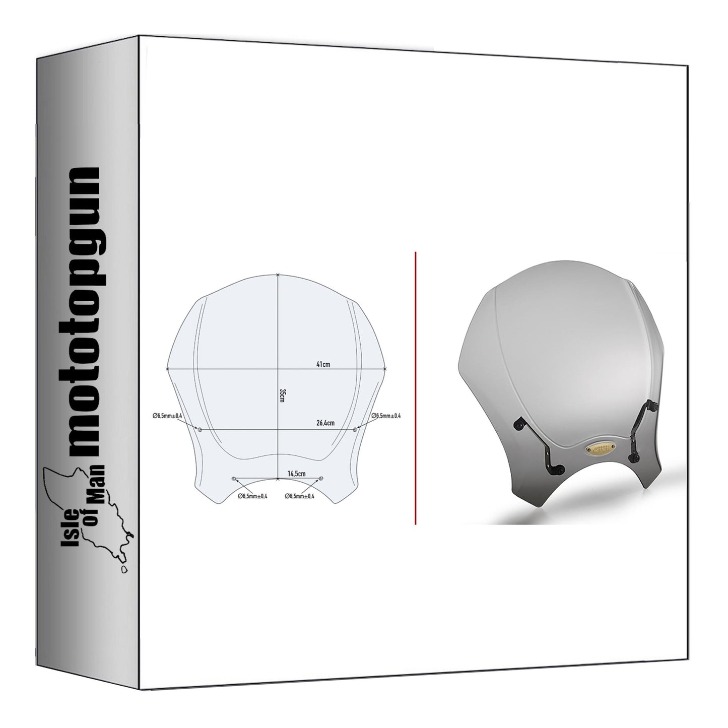 GIVI CUPOLINO UNIVERSALE FUMÉ 140S + ATACCO COMPATIBILE CON BRIXTON FELSBERG 125 23/24