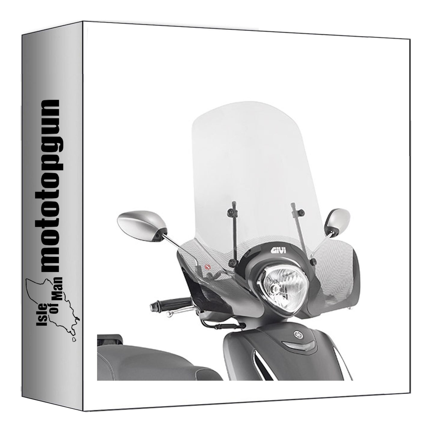 GIVI PARABREZZA TRASPARENTE 2154A + ATACCO COMPATIBILE CON YAMAHA D'ELIGHT 125 21/24