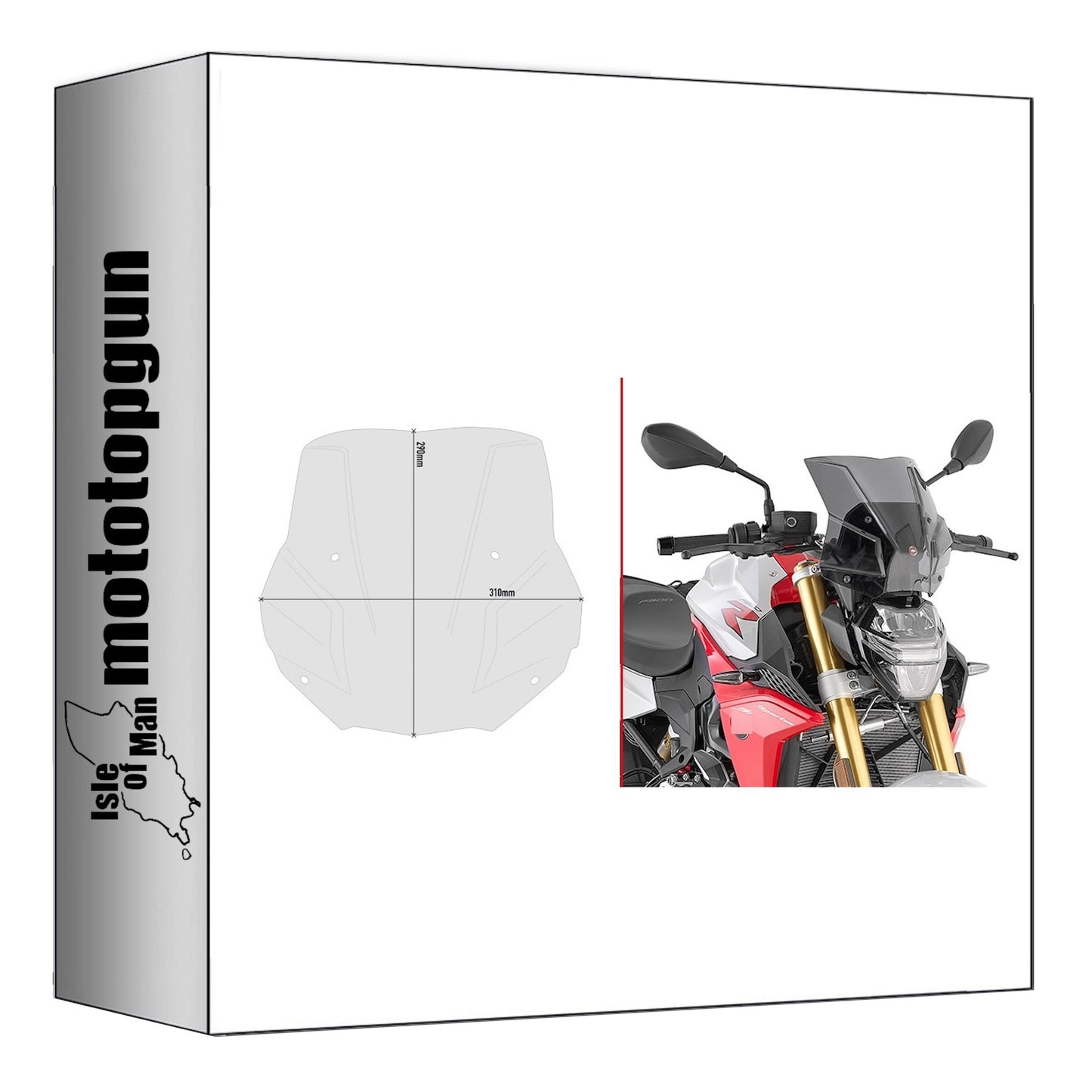 GIVI CUPOLINO FUMÉ 5139S + ATACCO COMPATIBILE CON BMW F 900 R 20/24