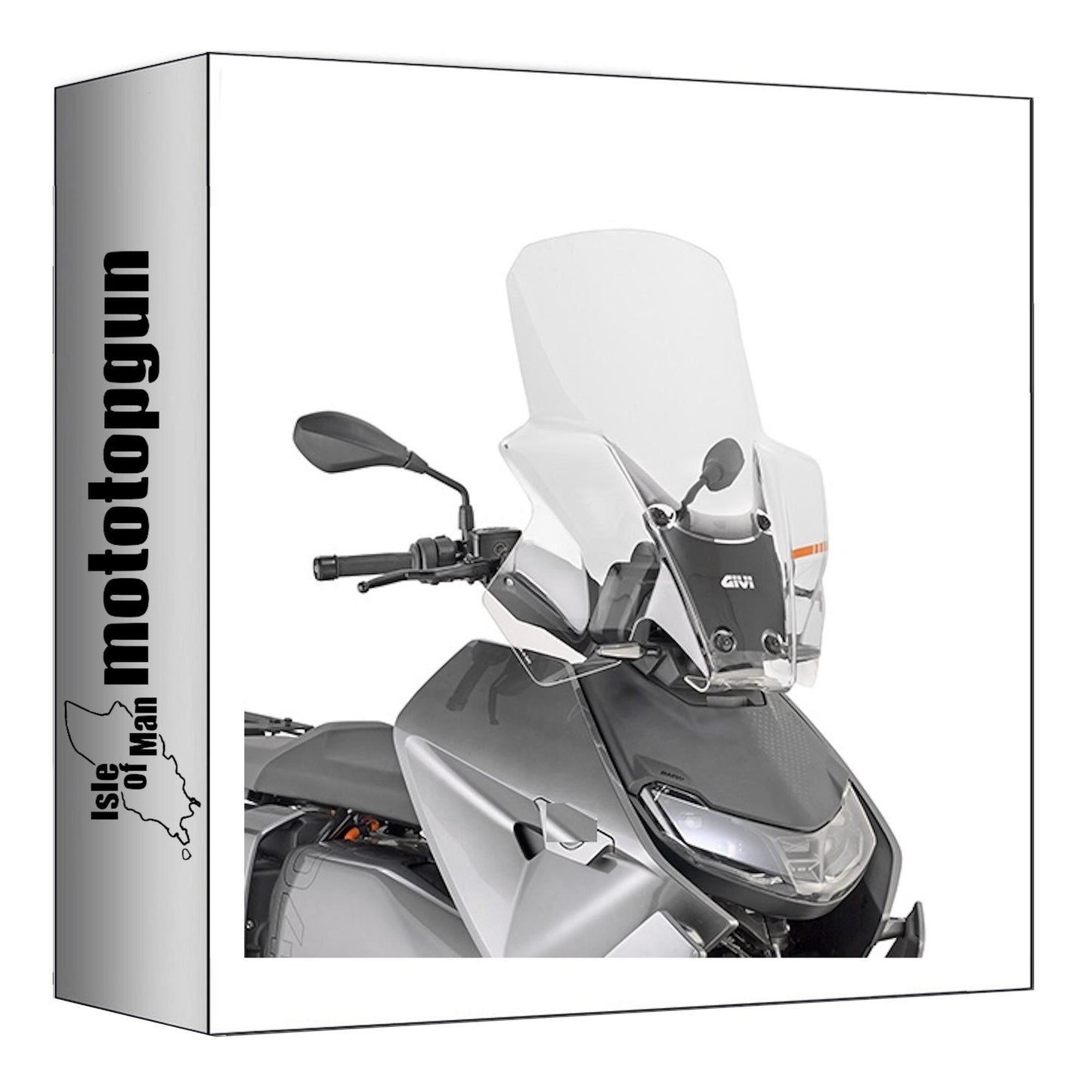 GIVI PARABREZZA TRASPARENTE 5142DT + ATACCO COMPATIBILE CON BMW CE 04 22/24