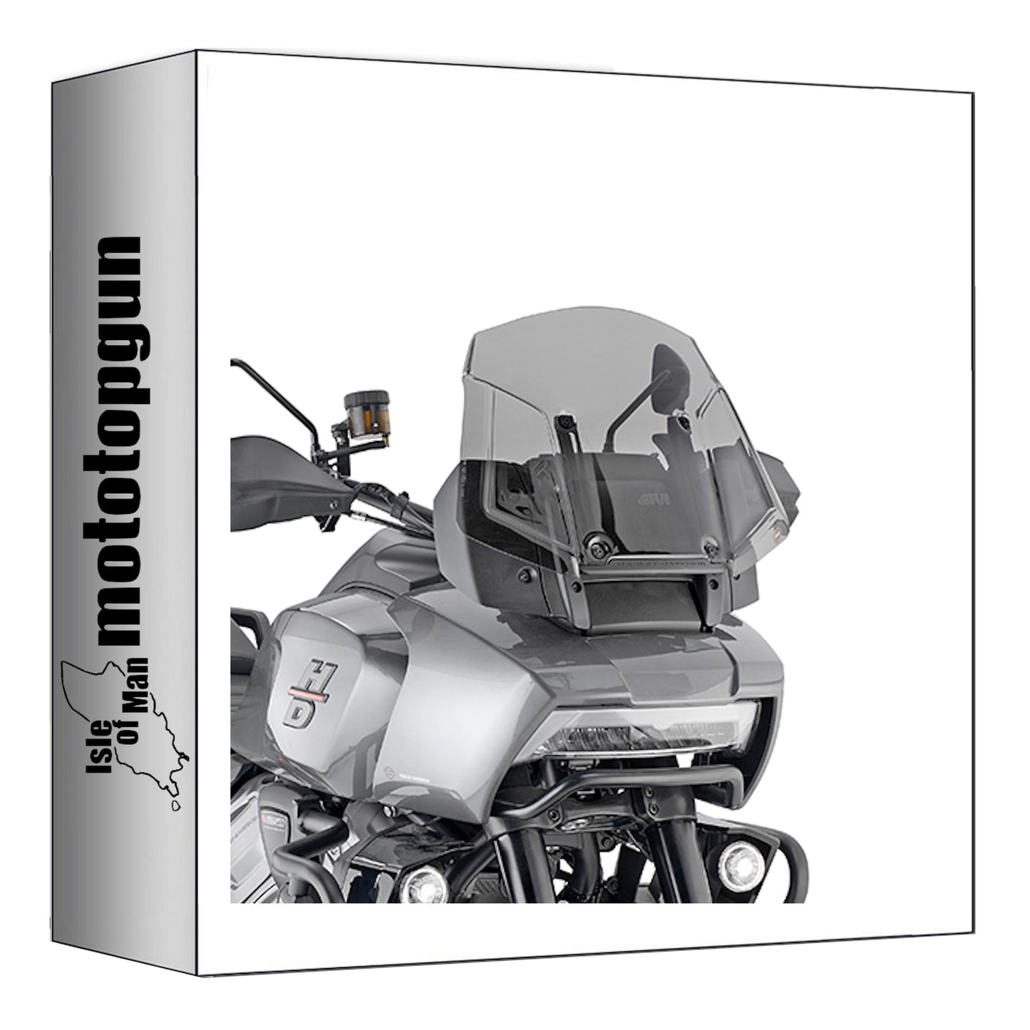 GIVI CUPOLINO FUMÉ 8400D + ATACCO COMPATIBILE CON HARLEY DAVIDSON PAN AMERICA 1250 21/24