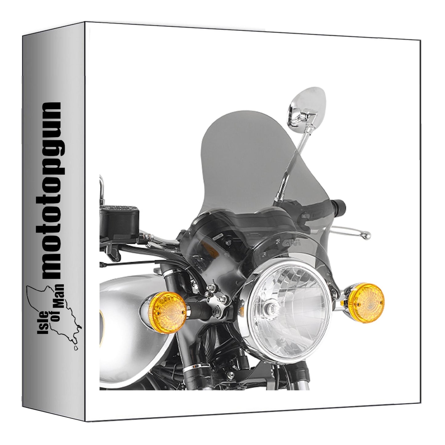 GIVI CUPOLINO UNIVERSALE FUMÉ A201 + ATACCO COMPATIBILE CON TRIUMPH SPEED 400 2024