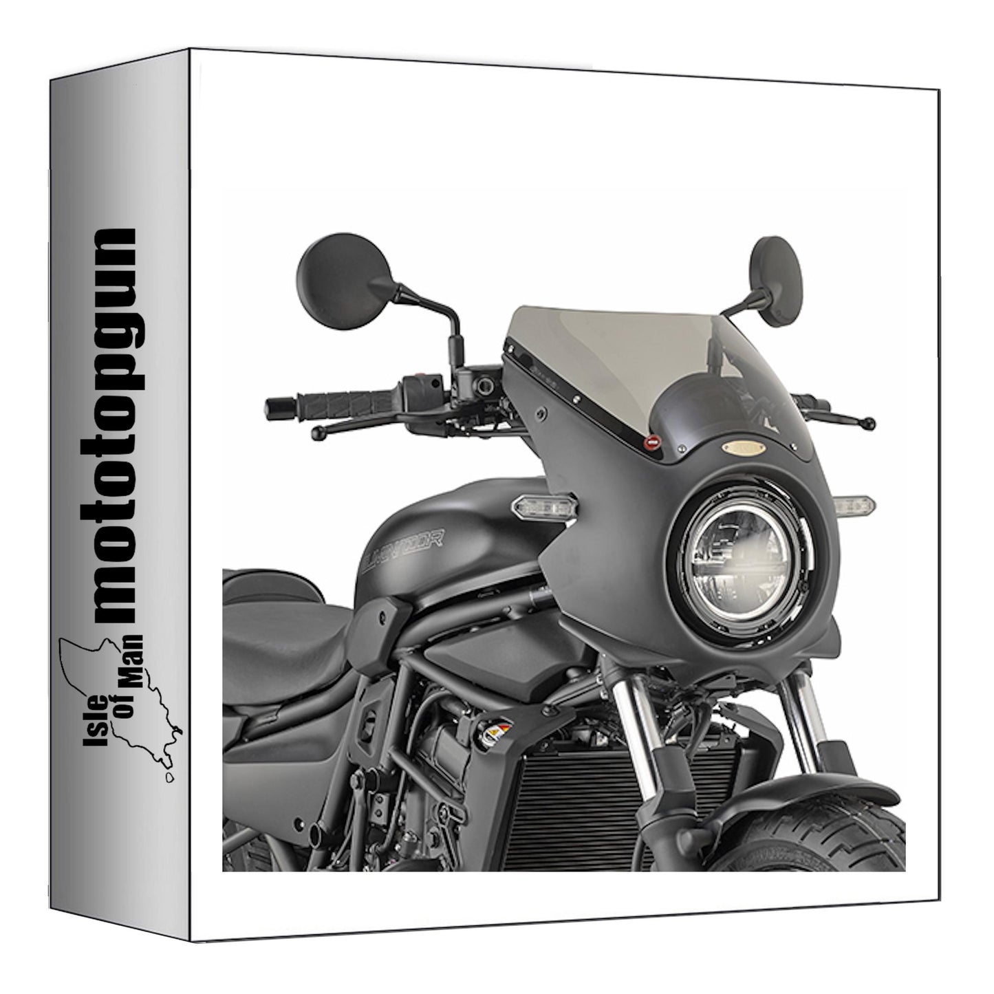 GIVI CUPOLINO FUMÉ A802 + ATACCO COMPATIBILE CON KAWASAKI ELIMINATOR 500 2024