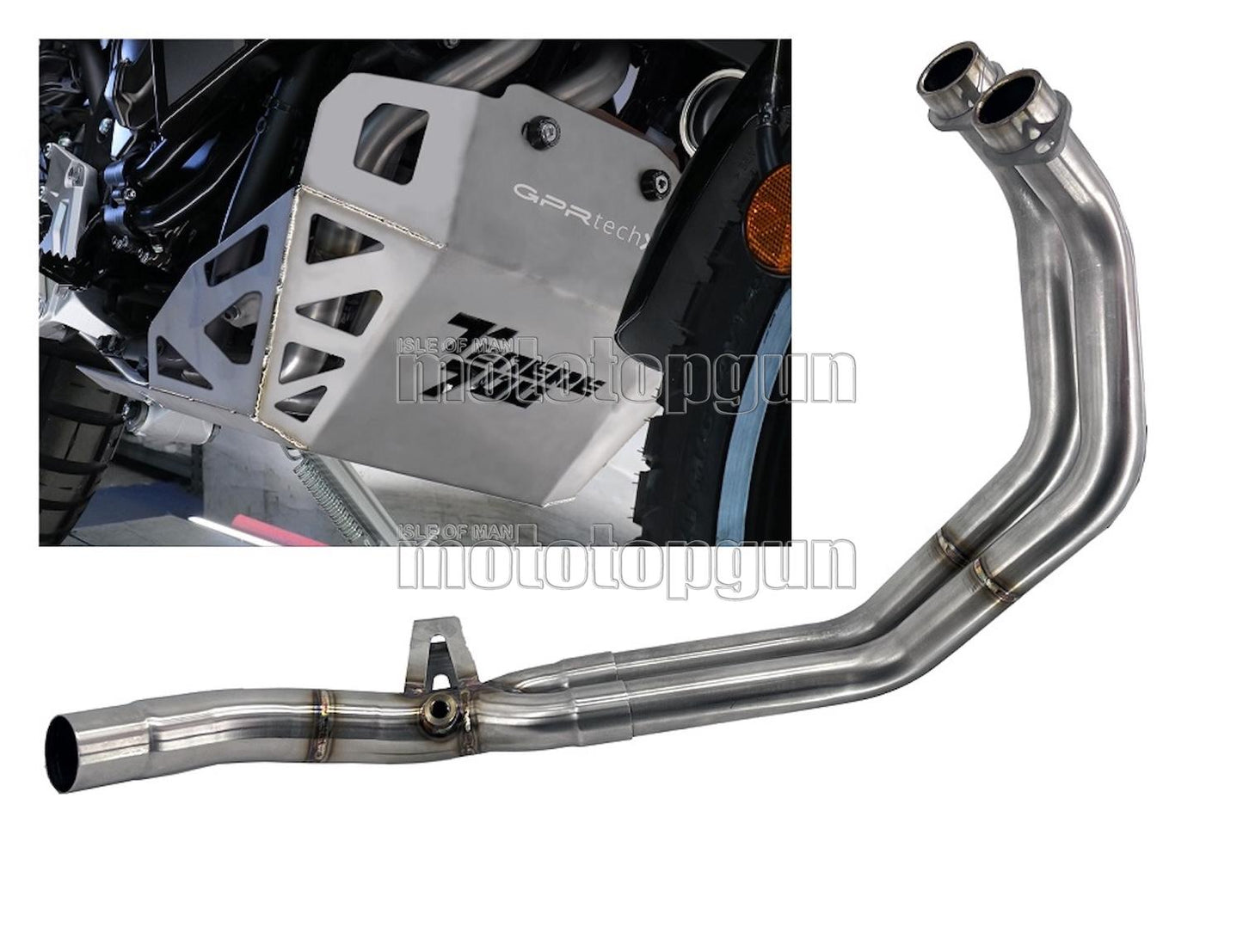COLLETTORE GPR OPEN ACCIAIO , CO.Y.208.DECPAR COMPATIBILE CON YAMAHA TENERE 700 19/20