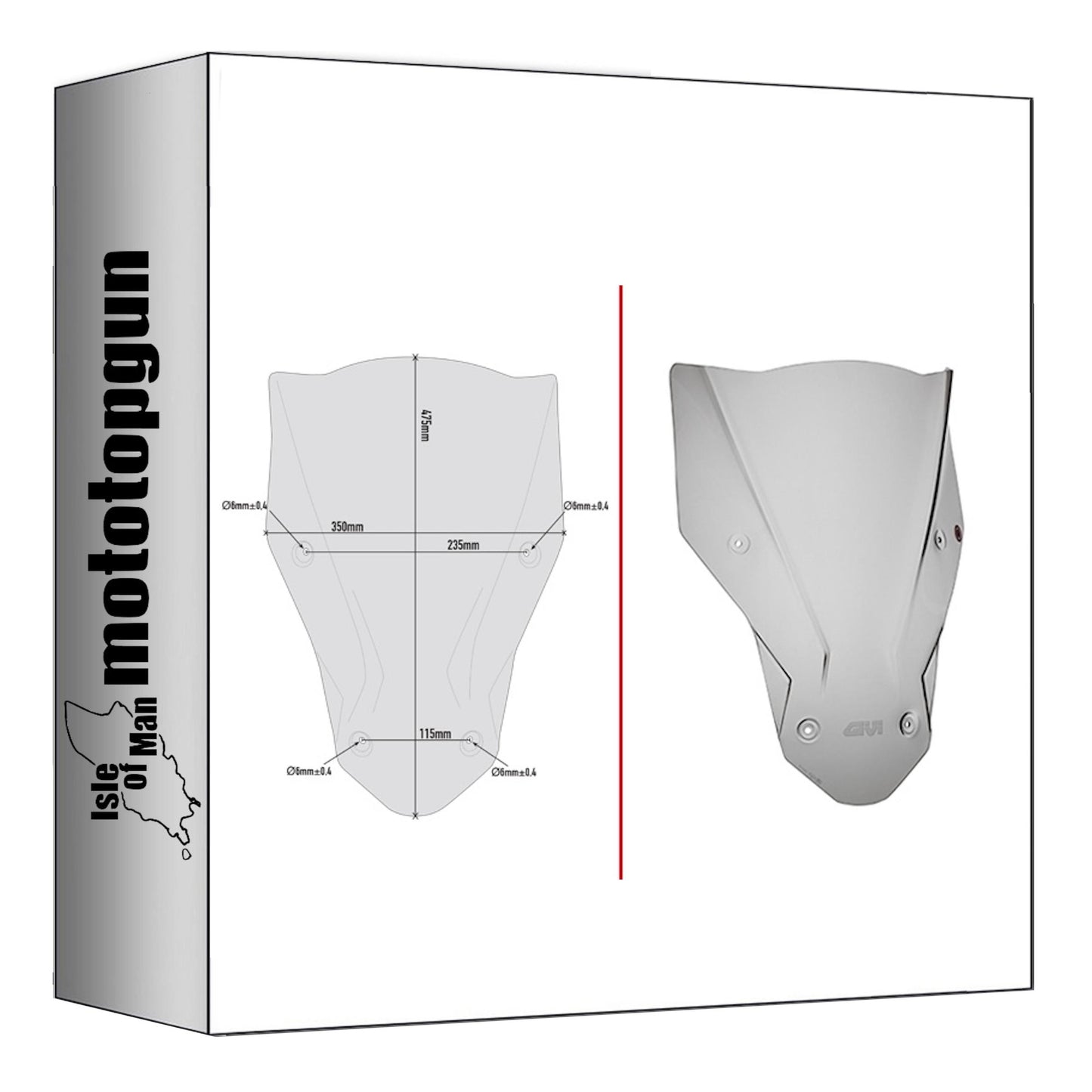 GIVI CUPOLINO FUMÉ D1144S COMPATIBILE CON HONDA CRF 1000 L AFRICA TWIN 16/17