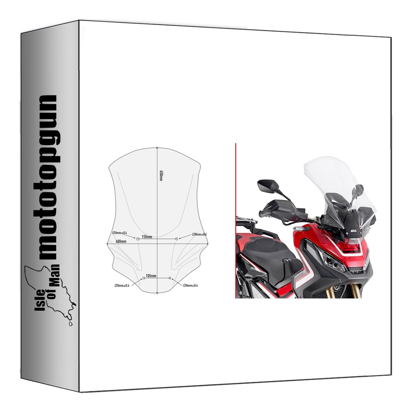 GIVI PARABREZZA TRASPARENTE D1156ST COMPATIBILE CON HONDA X-ADV 750 17/20