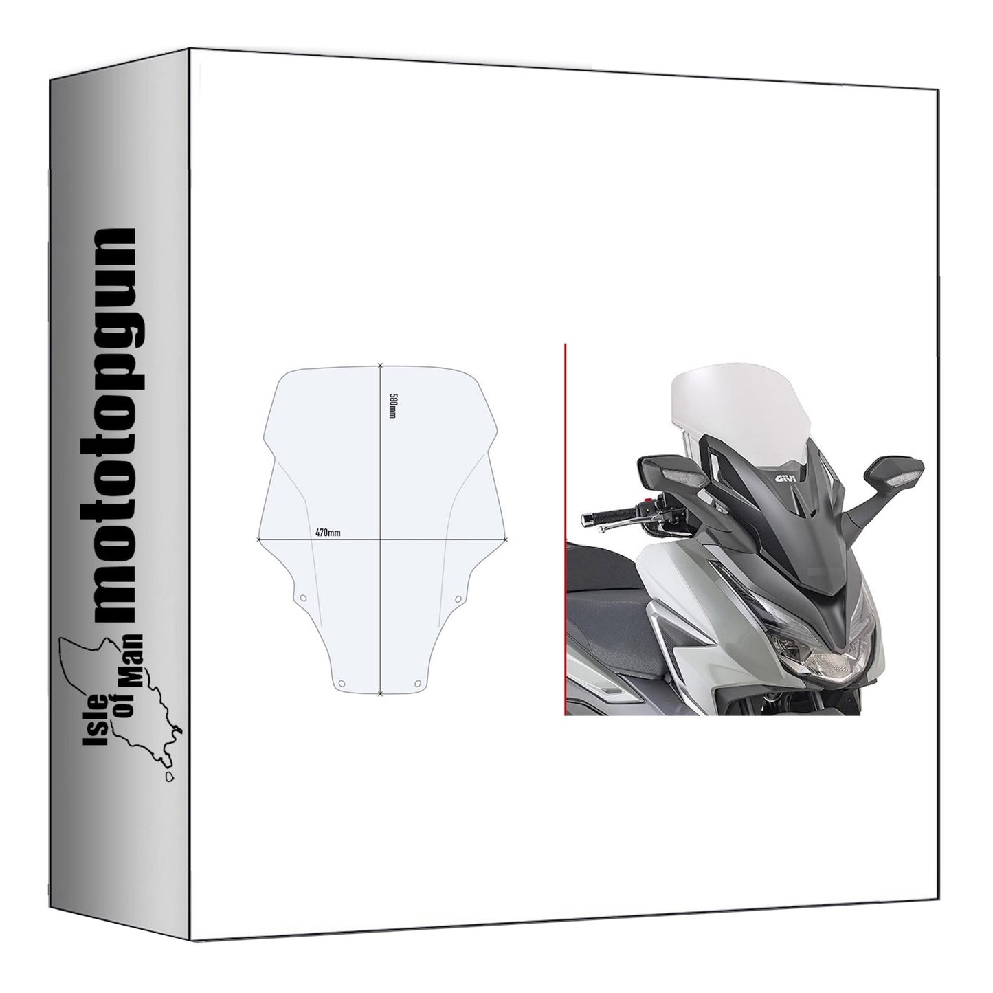 GIVI PARABREZZA TRASPARENTE D1187ST COMPATIBILE CON HONDA FORZA 350 21/22