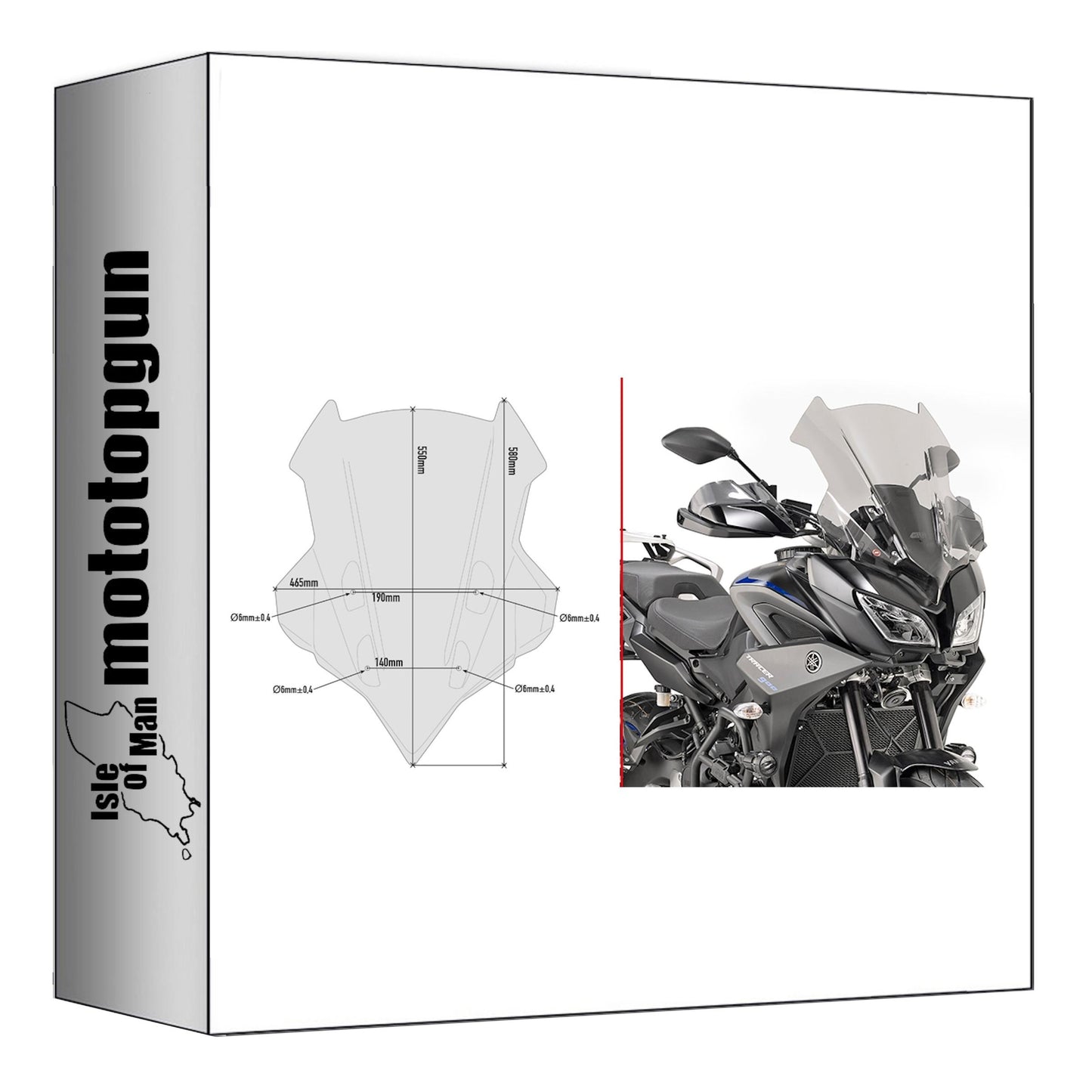 GIVI CUPOLINO FUMÉ D2139S COMPATIBILE CON YAMAHA TRACER 900 / GT 18/20