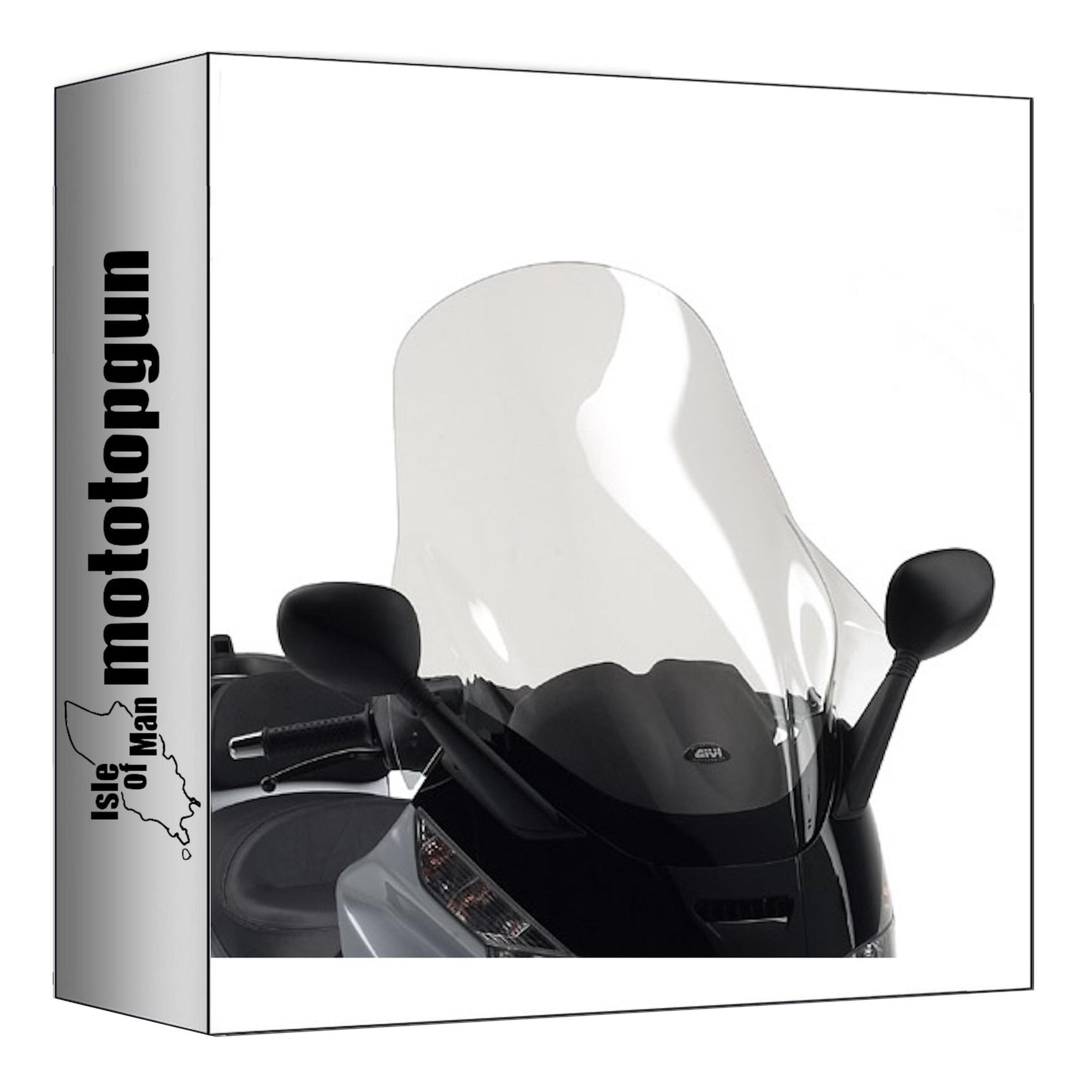 GIVI PARABREZZA TRASPARENTE D500ST COMPATIBILE CON PIAGGIO X8 125-150-200 04/10