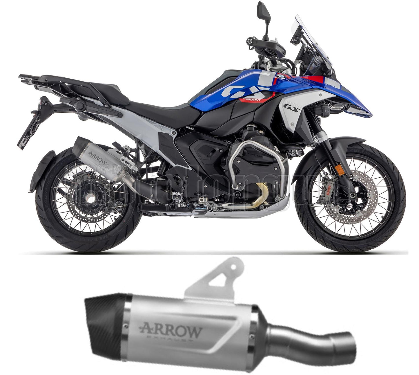 SCARICO OMOLOGATO ARROW INDY-RACE IN ALLUMINIO CON FONDELLO IN CARBY COMPATIBILE CON BMW R1300 R-1300 GS 2024