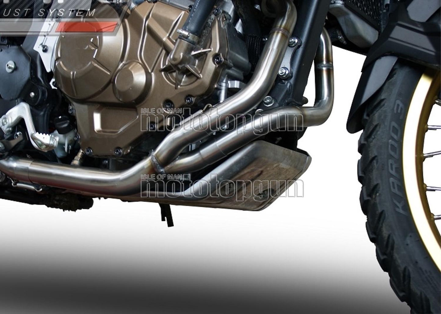 COLLETTORE GPR OPEN ACCIAIO , H.227.DEC COMPATIBILE CON HONDA CRF 1000 L AFRICA TWIN 15/17