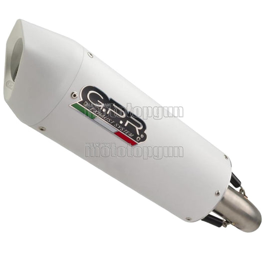 SCARICO COMPLETO GPR OMOLOGATO CATALIZZATO ALLUMINIO BIANCO ALBUS EVO4 , DB-KILLER INCLUSO , KT.106.CAT.ALBE4 COMPATIBILE CON KTM LC 8 1290 SUPER ADVENTURE R / S 21/24