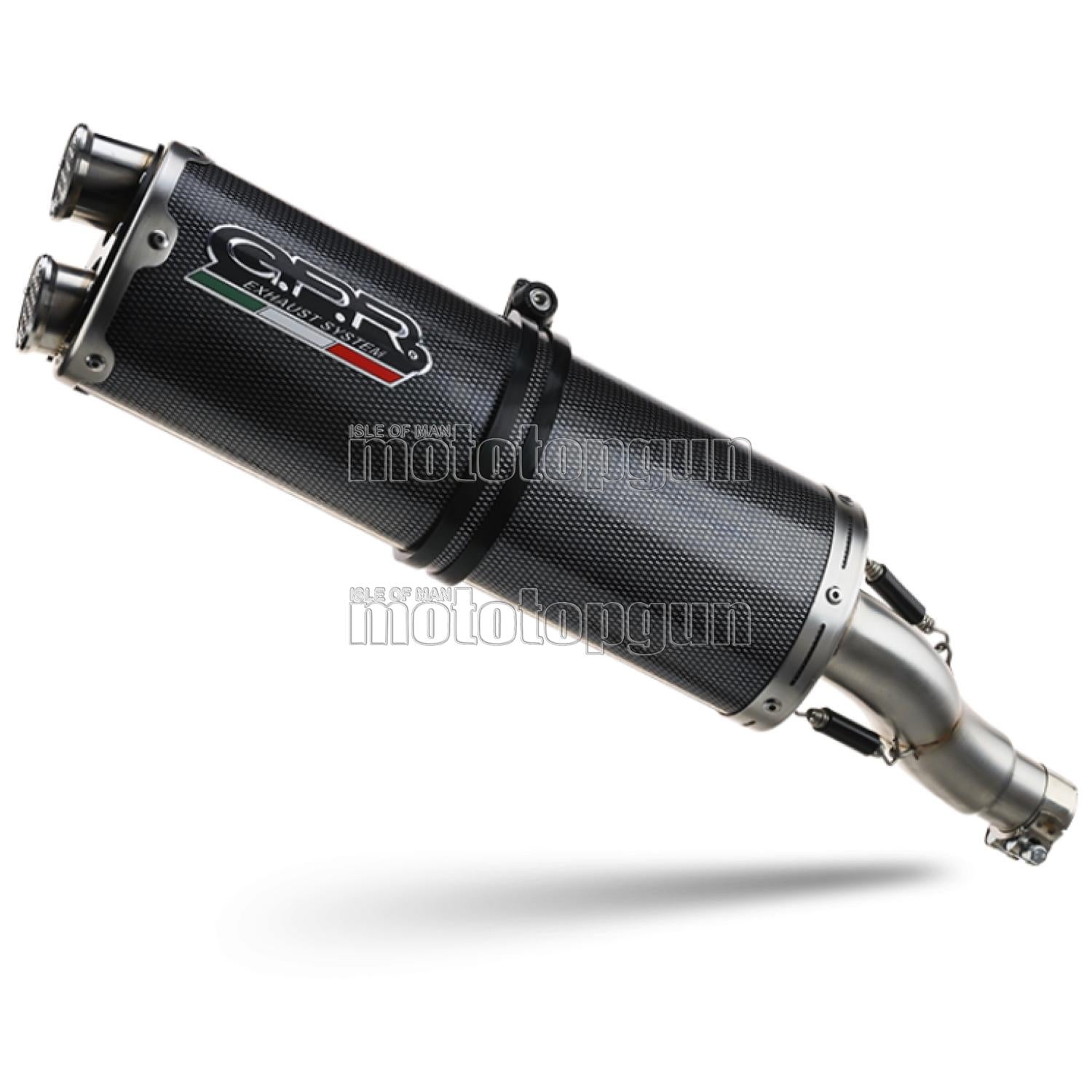 SCARICO COMPLETO GPR OMOLOGATO CATALIZZATO CARBON LOOK DUAL , DB-KILLER INCLUSO , KT.106.DUAL.PO COMPATIBILE CON KTM LC 8 1290 SUPER ADVENTURE R / S 21/24