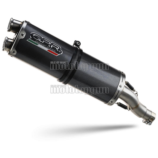 SCARICO COMPLETO GPR OMOLOGATO CATALIZZATO CARBON LOOK DUAL , DB-KILLER INCLUSO , KT.106.DUAL.PO COMPATIBILE CON KTM LC 8 1290 SUPER ADVENTURE R / S 21/24