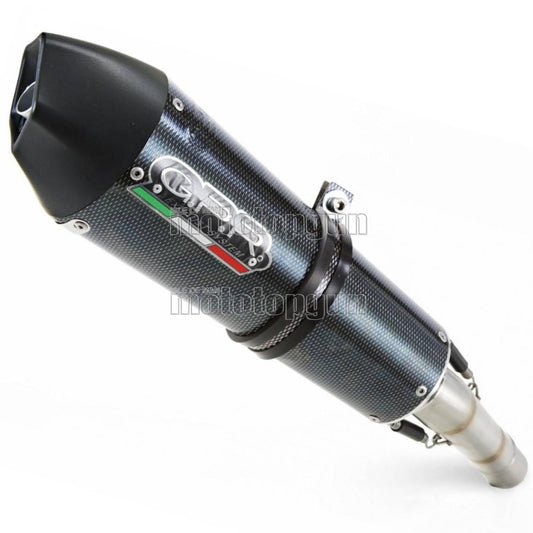SCARICO COMPLETO GPR OMOLOGATO CATALIZZATO CARBON LOOK GPE , DB-KILLER INCLUSO , KT.106.CAT.GPAN.PO COMPATIBILE CON KTM LC 8 1290 SUPER ADVENTURE R / S 21/24