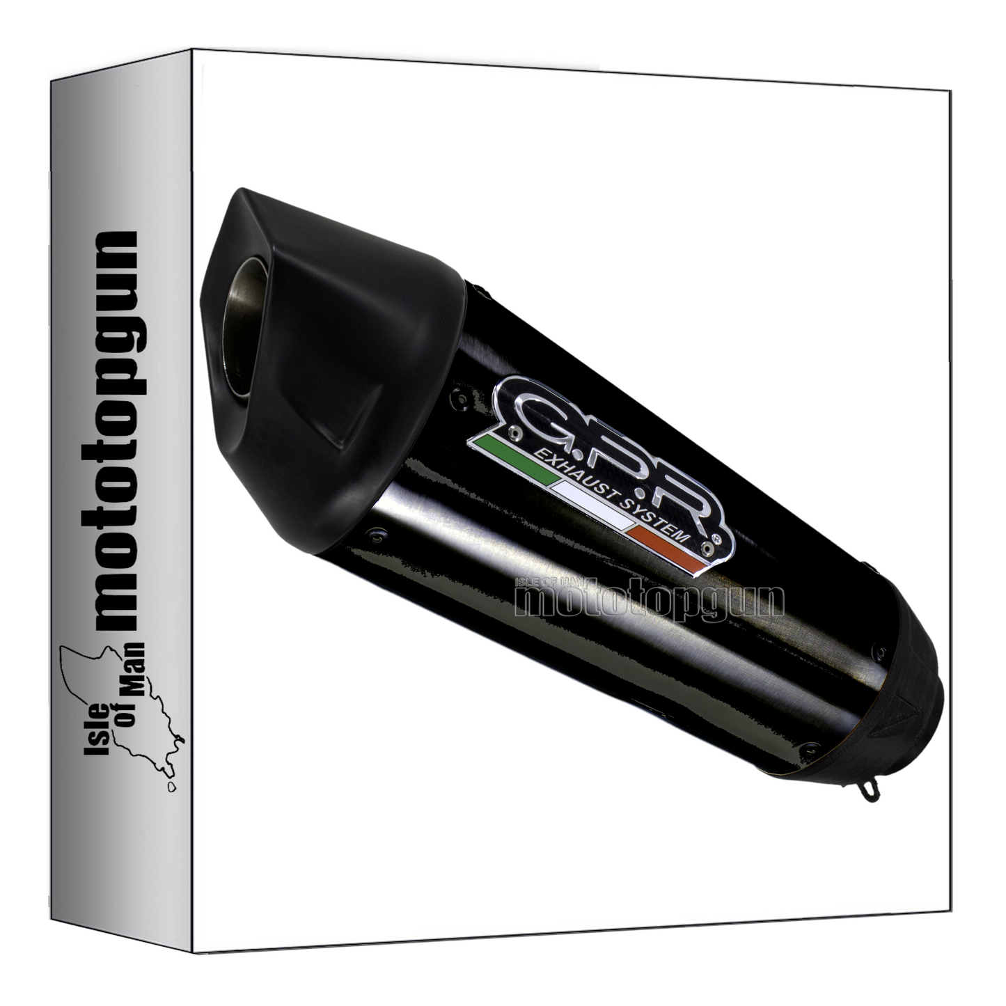 GPR HU.59.1.GPRBLTIT SCARICO OMOLOGATO GP-REVO TITANIO NERO PER HUSQVARNA VITPILEN 125 24/25