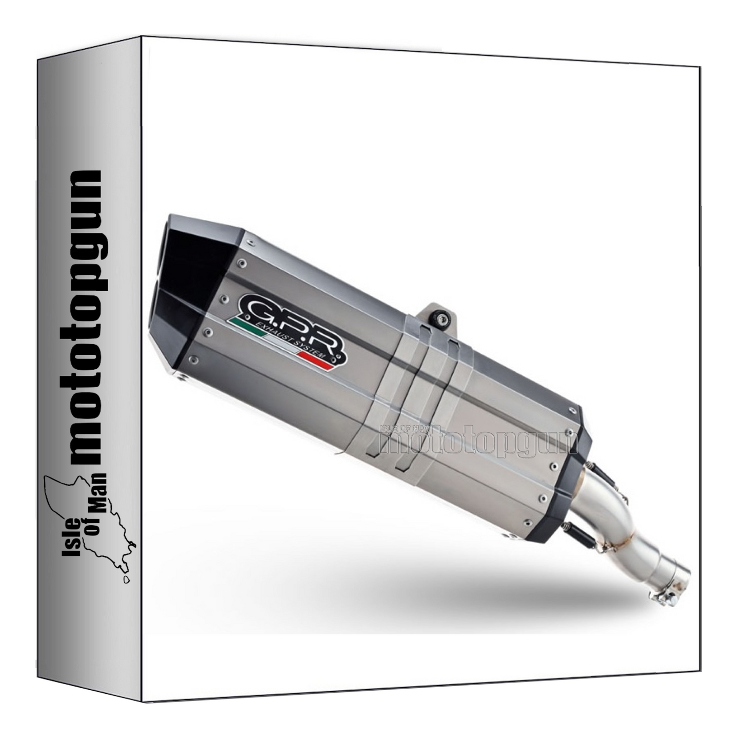 GPR BMW.66.HYSOIN SCARICO OMOLOGATO HYPER SONIC INOX PER BMW R 1200 GS -ADVENTURE 13/16