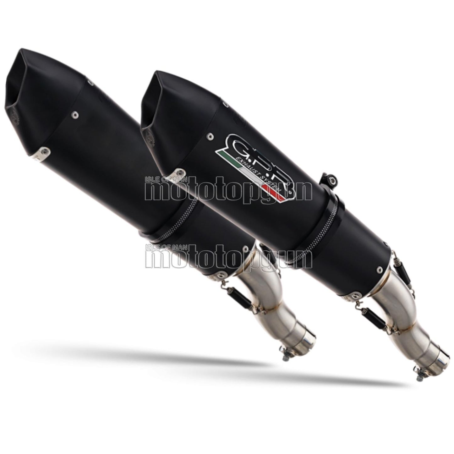 SCARICO GPR OMOLOGATO DOPPIO TERMINALE TITANIO NERO GPE ANNIVERSARY , DB-KILLER INCLUSO , D.75.GPAN.BLT COMPATIBILE CON DUCATI MONSTER 696 08/14