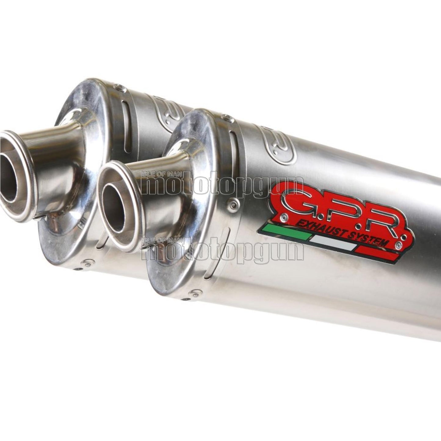 SCARICO GPR OMOLOGATO DOPPIO TERMINALE TITANIO OVAL , DB-KILLER INCLUSO , MO.1.TO COMPATIBILE CON MOTO MORINI CORSARO 1200 05/11