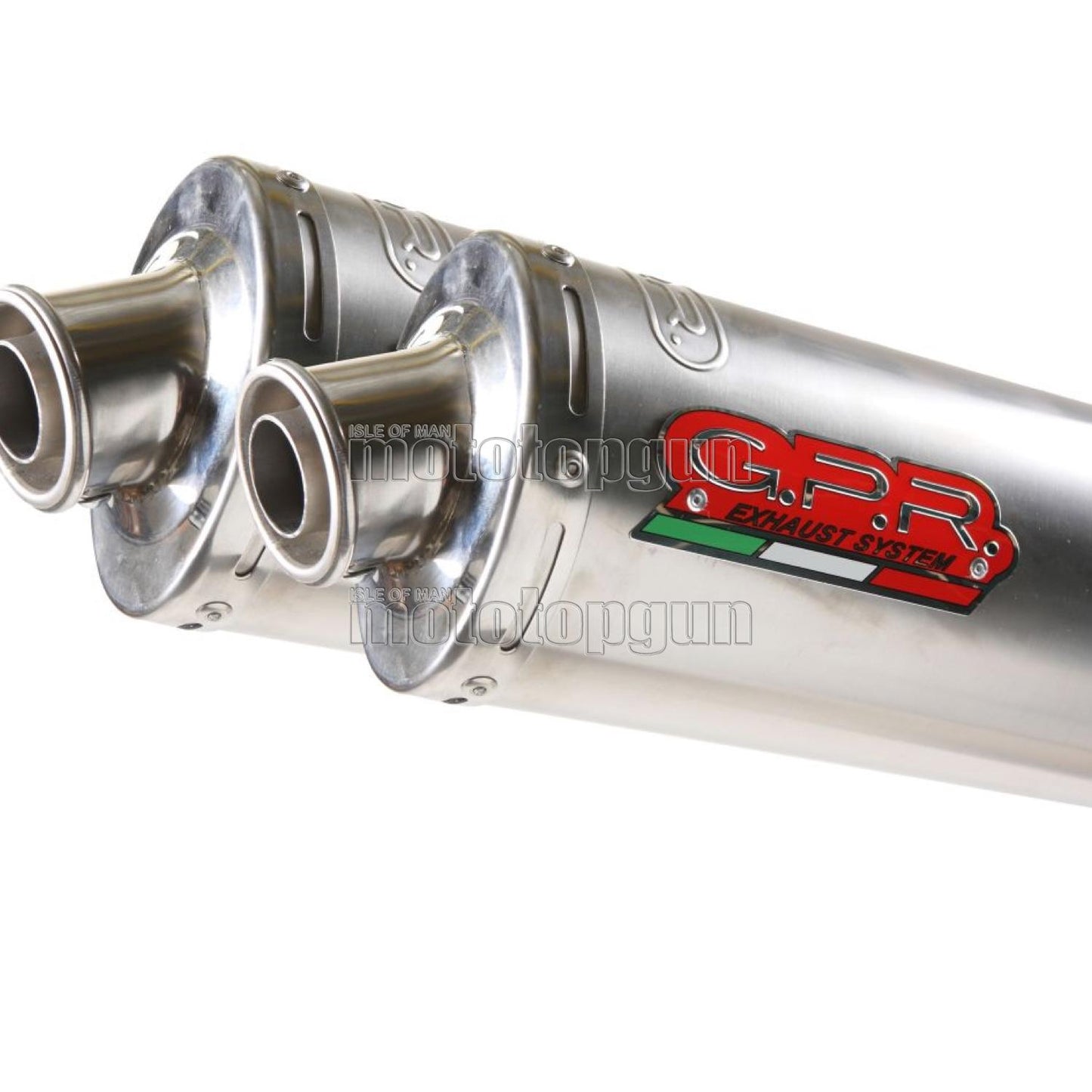 SCARICO GPR OMOLOGATO DOPPIO TERMINALE TITANIO TONDO , DB-KILLER INCLUSO , D.59.TT COMPATIBILE CON DUCATI MONSTER S2R 04/07