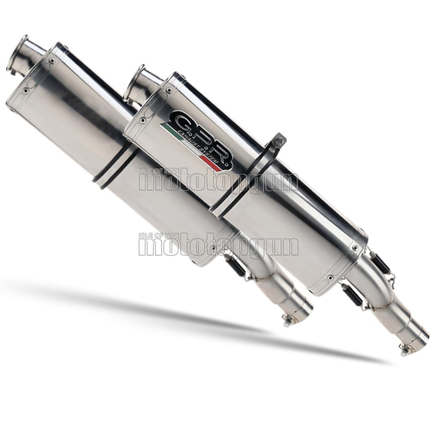 SCARICO GPR OMOLOGATO DOPPIO TERMINALE ACCIAIO TRIOVAL , DB-KILLER INCLUSO , D.15.6.TRI COMPATIBILE CON DUCATI MONSTER 1000 03/05