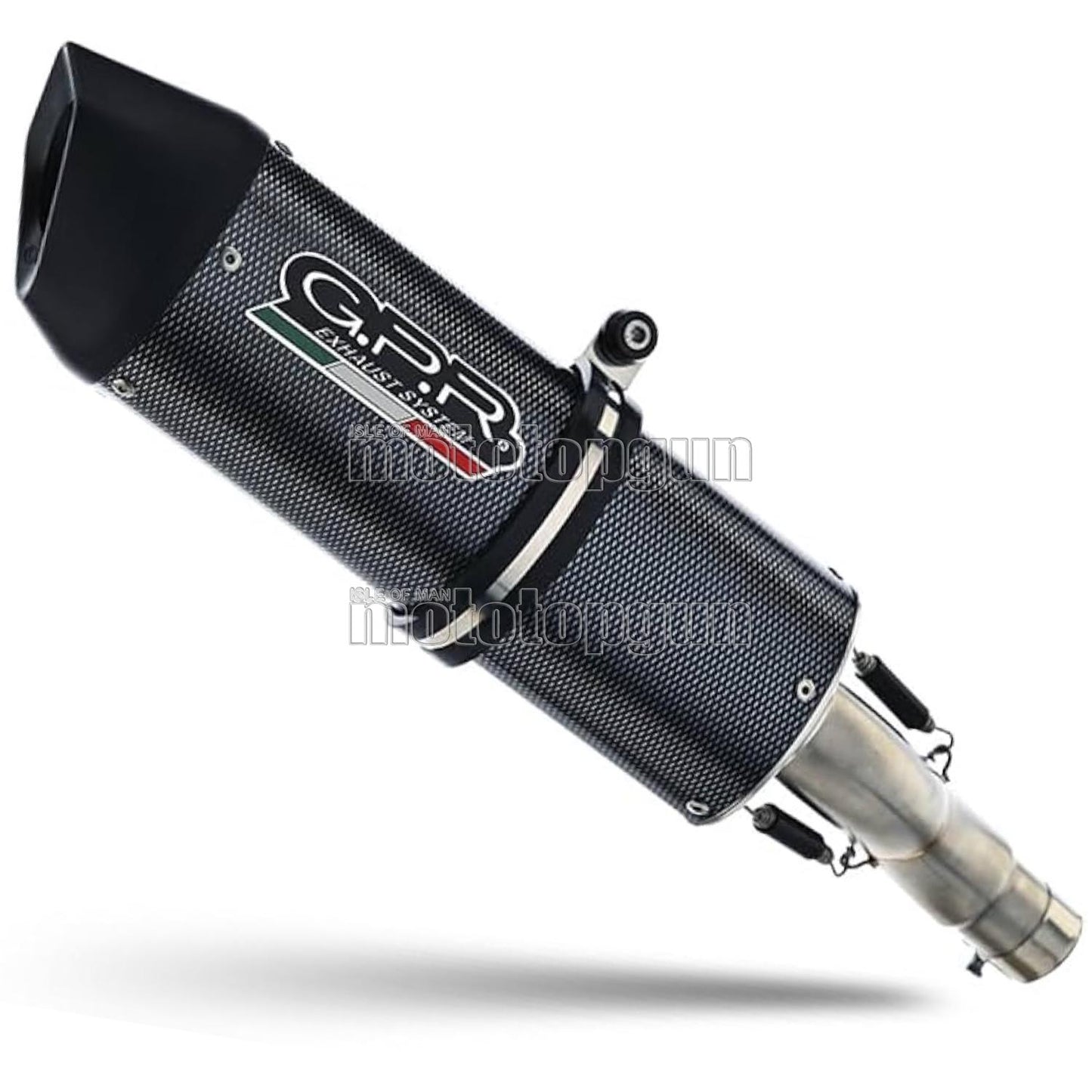 SCARICO GPR OMOLOGATO CARBON LOOK FURORE , DB-KILLER INCLUSO , GU.10.FUPO COMPATIBILE CON MOTO GUZZI BREVA 1100 4V 05/10