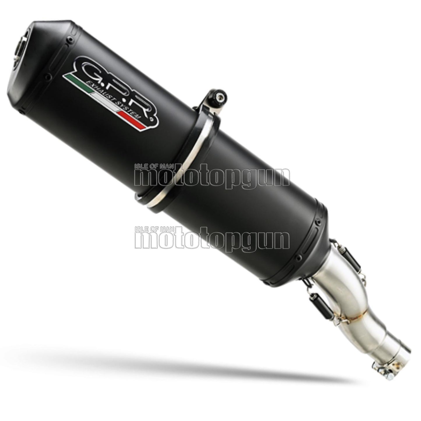 SCARICO GPR OMOLOGATO ACCIAIO NERO GHISA , DB-KILLER INCLUSO , S.122.GHI COMPATIBILE CON SUZUKI DRZ 400 - S 00/22