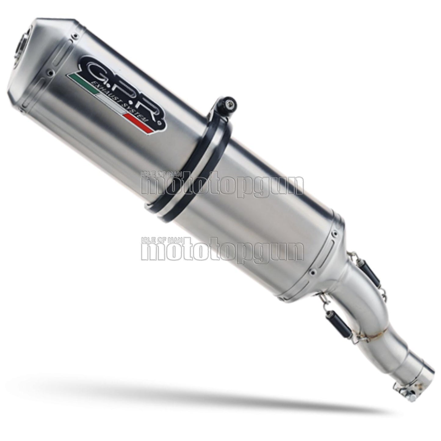 SCARICO GPR OMOLOGATO ACCIAIO SATINOX , DB-KILLER INCLUSO , BM.100.SAT COMPATIBILE CON BMW F 700 GS 16/18