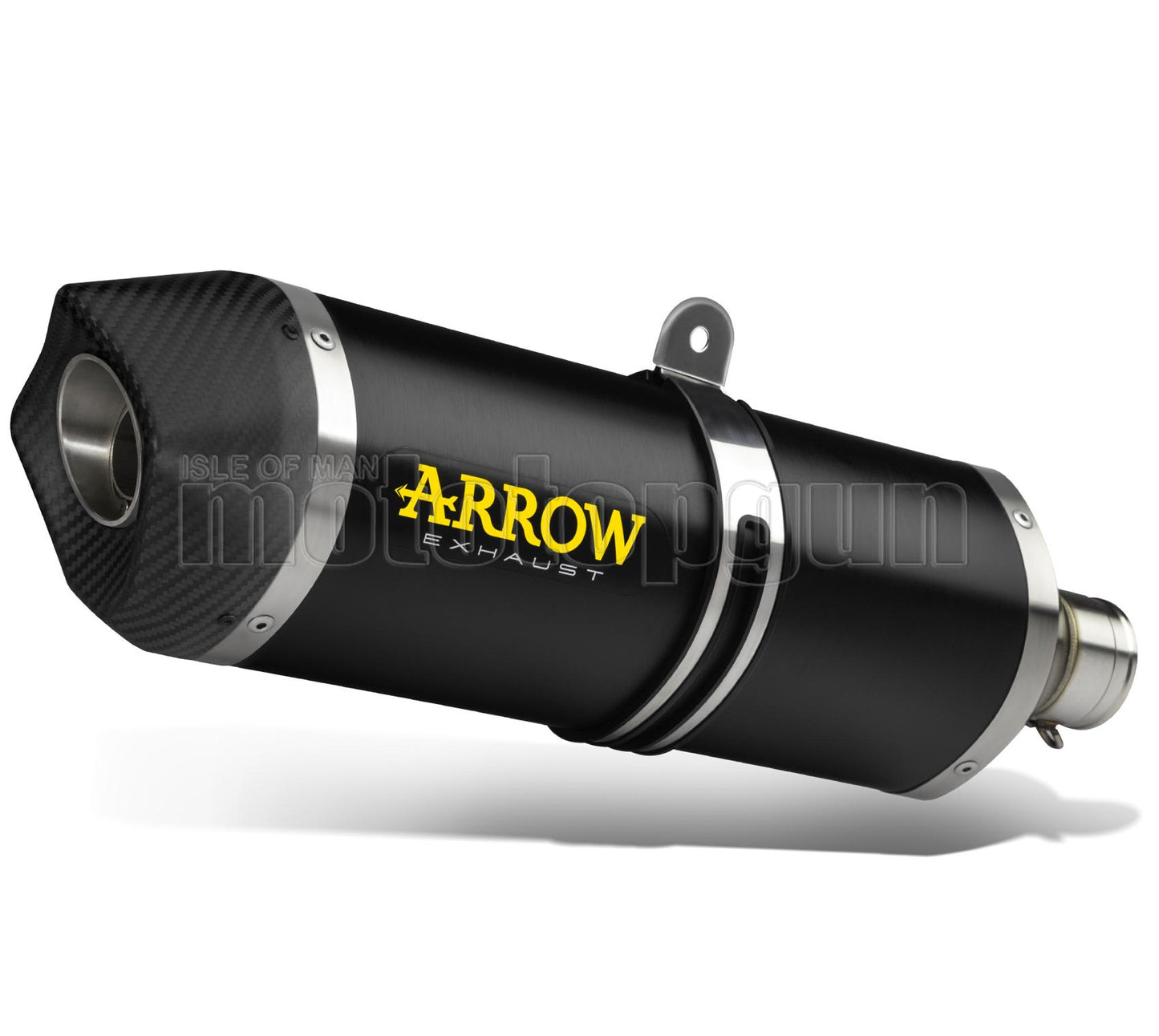 SCARICO OMOLOGATO OPEN ARROW RACE-TECH IN ALLUMINIO NERO CON FONDELLO IN CARBY COMPATIBILE CON APRILIA RSV 1100 FACTORY 19/20