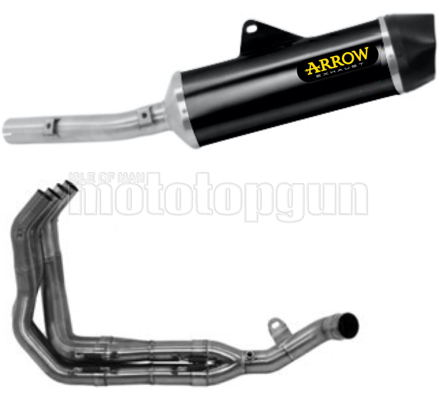 SCARICO OMOLOGATO OPEN ARROW INDY-RACE IN ALLUMINIO NERO CON FONDELLO IN CARBY COMPATIBILE CON KAWASAKI NINJA 1000 SX TOURER 21/23
