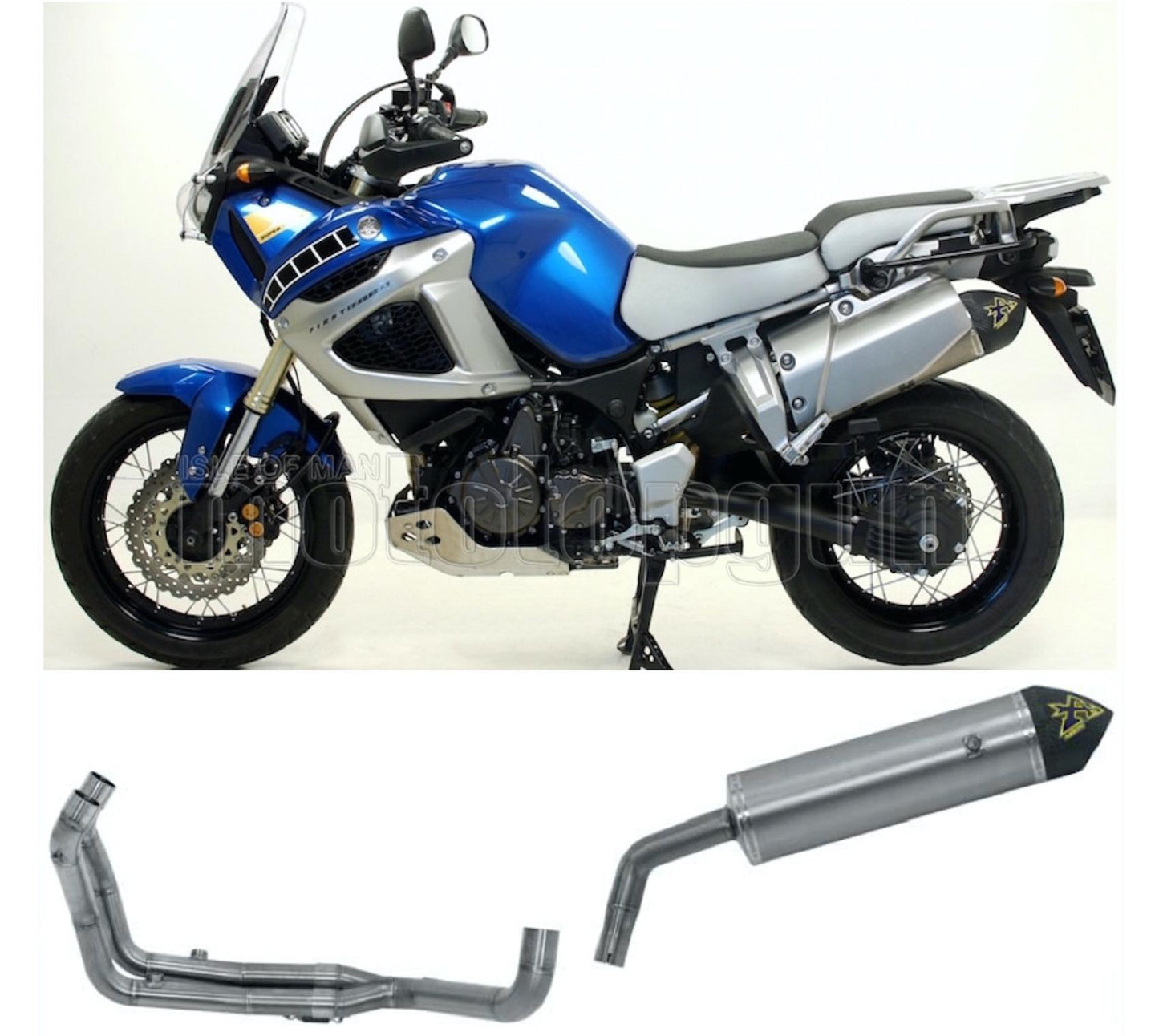 SCARICO OMOLOGATO ARROW MAXI RACE-TECH IN ALLUMINIO CON FONDELLO IN CARBY COMPATIBILE CON YAMAHA XT 1200 Z SUPER TENERE 10/20