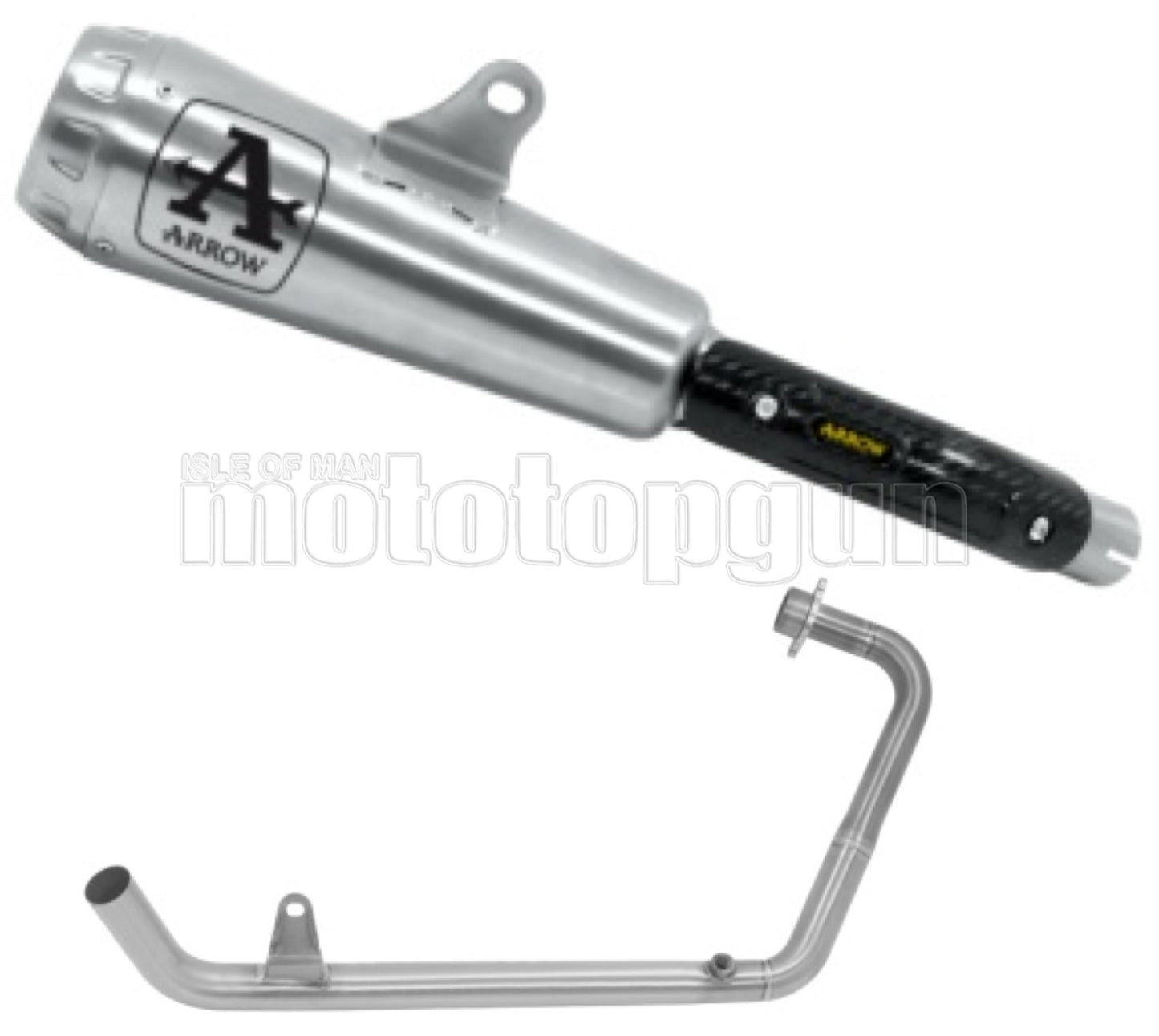 SCARICO OMOLOGATO OPEN ARROW PRO-RACE IN NICHROM CON FONDELLO IN INOX COMPATIBILE CON KAWASAKI Z125 Z-125 19/20