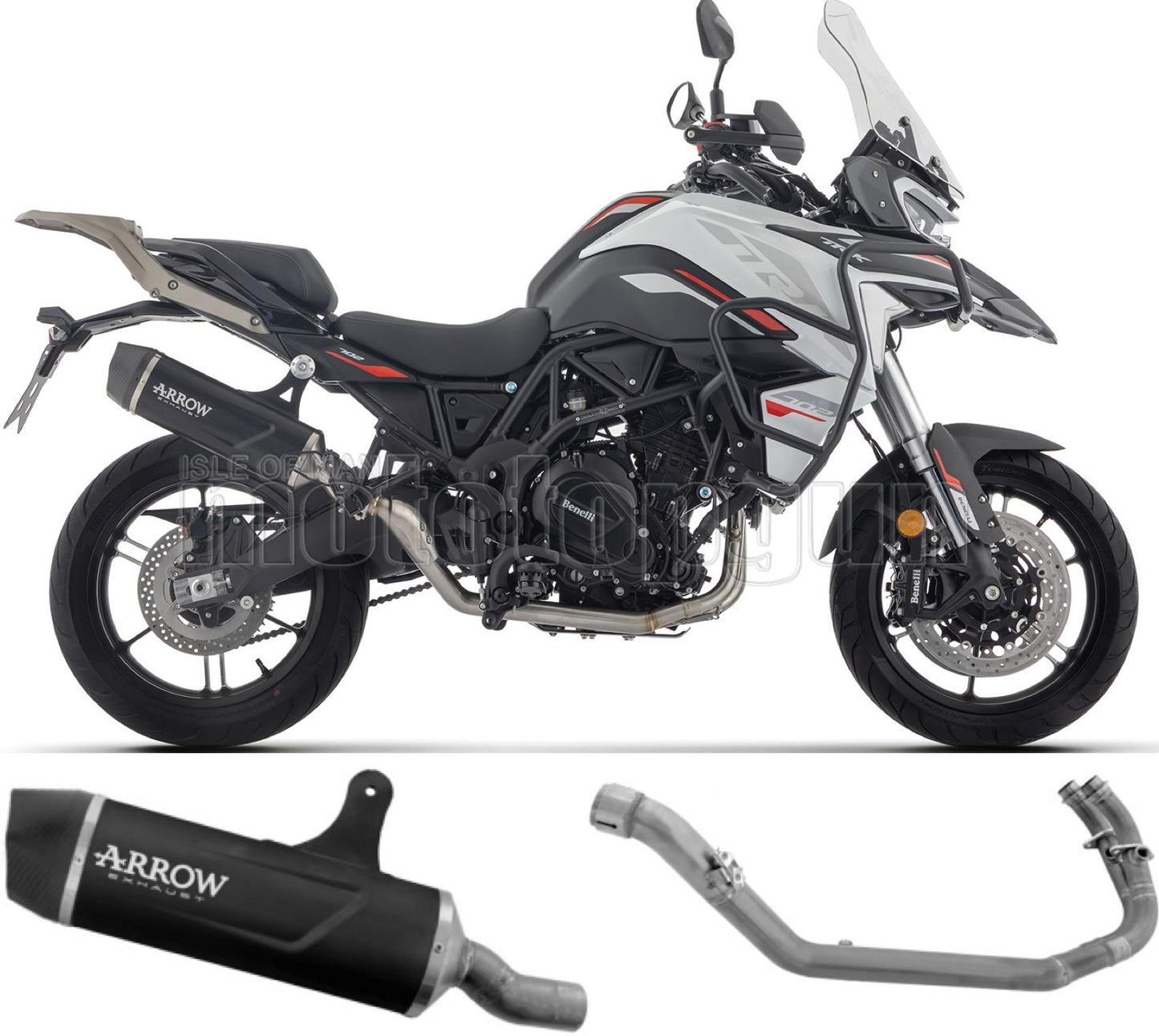 SCARICO COMPLETO OMOLOGATO OPEN INDY RACE ALLUMINIO NERO FONDELLO CARBY COMPATIBILE CON BENELLI TRK 702 / X E5+ 2025