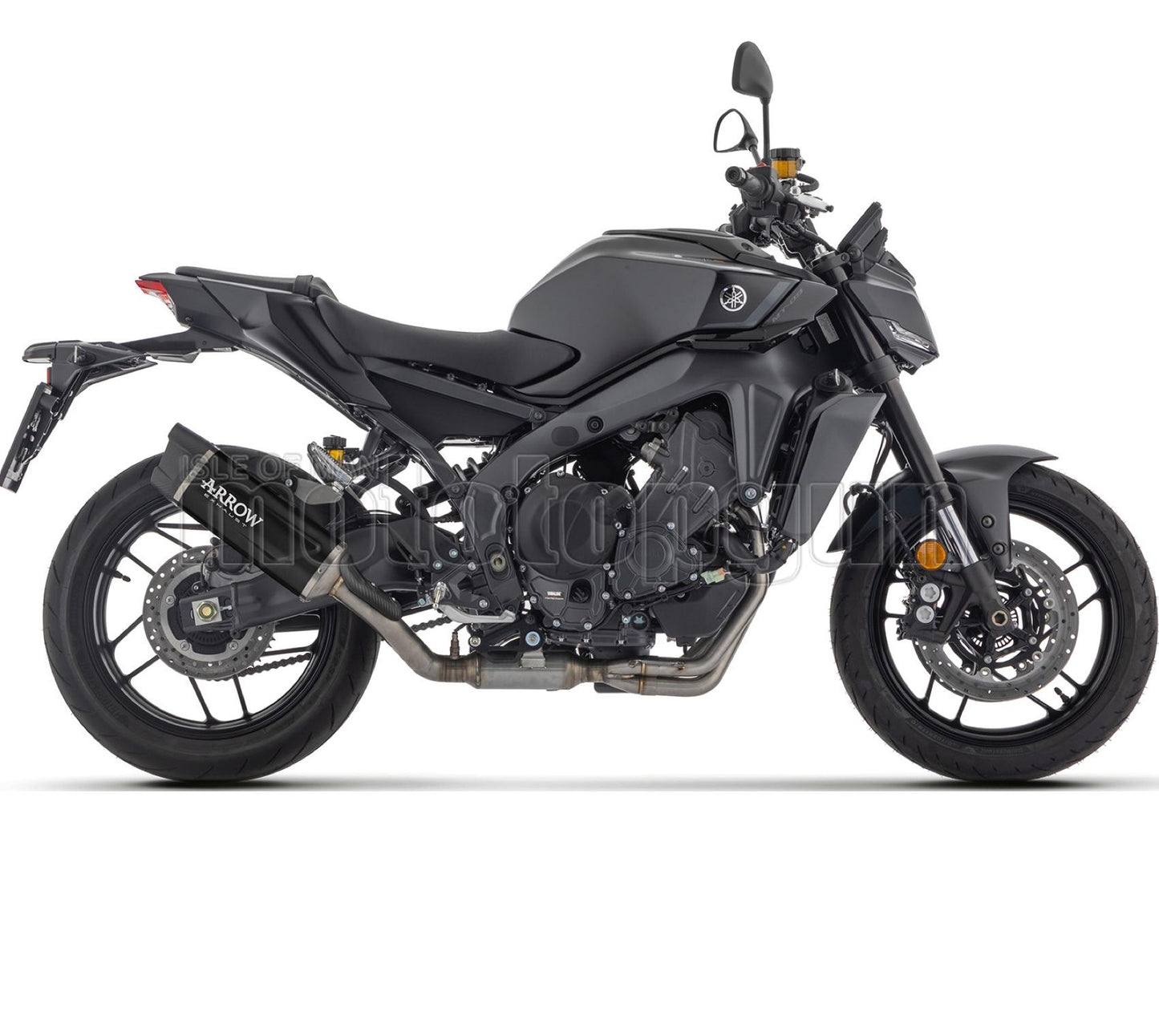 ARROW SCARICO COMPLETO OMOLOGATO OPEN INDY-RACE EVO ALLUMINIO NERO FONDELLO CARBY COMPATIBILE CON YAMAHA MT09 MT-09 35KW 24/25