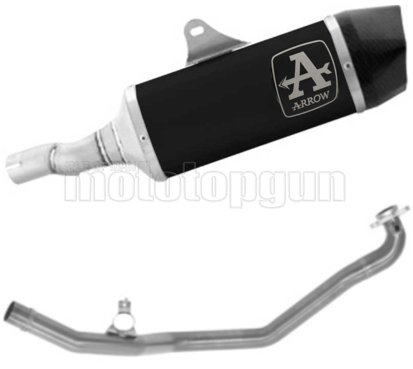 SCARICO RACE + DBKILLER ARROW INDY-RACE IN ALLUMINIO NERO CON FONDELLO IN CARBY COMPATIBILE CON HONDA FORZA 750 21/23