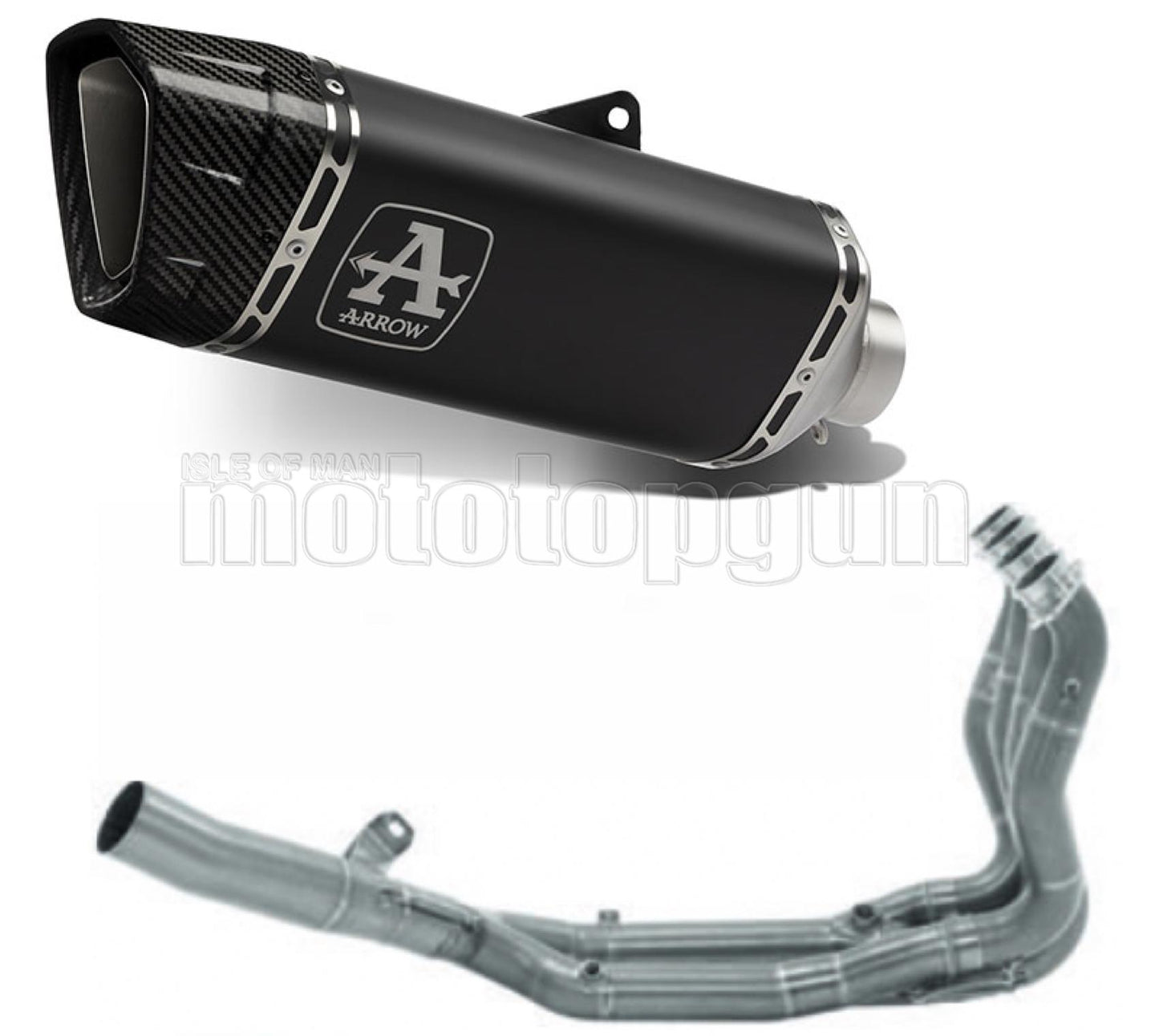 SCARICO COMPLETO OMOLOGATO CATALIZZATO ARROW PISTA IN TITANIO NERO CON FONDELLO IN CARBY COMPATIBILE CON BMW S1000 S-1000 R 21/23