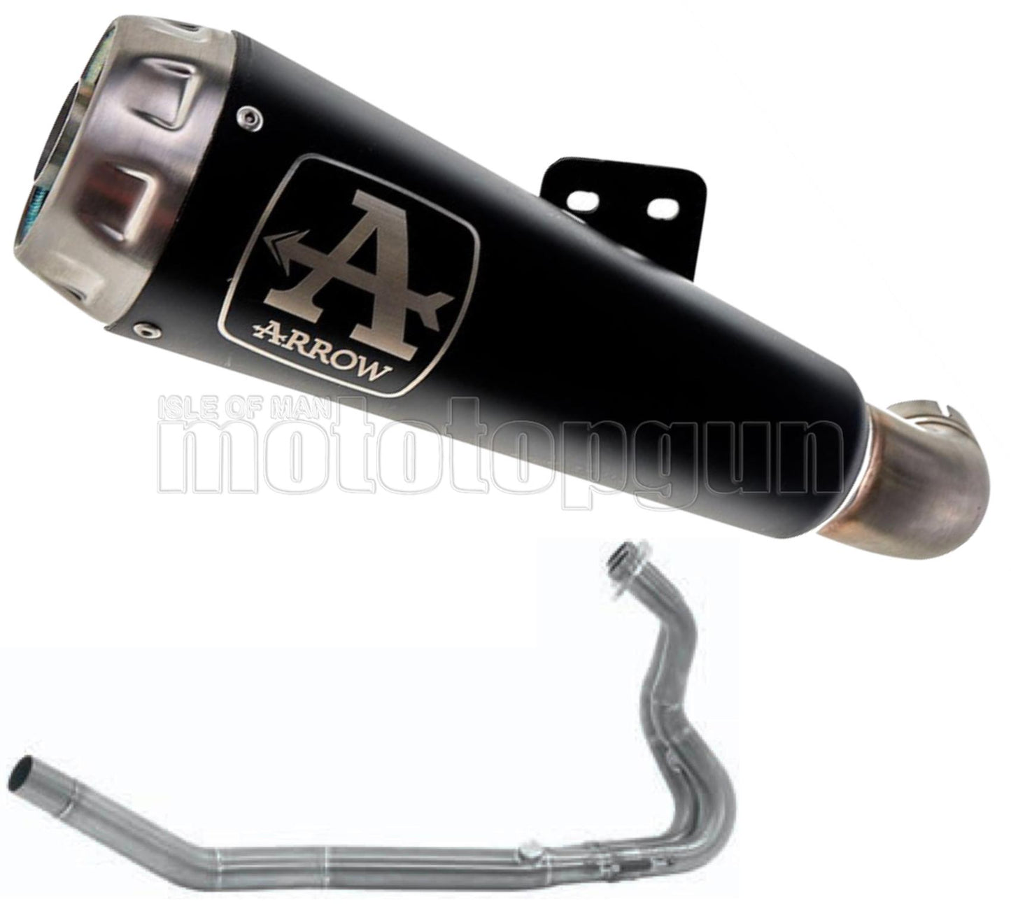 SCARICO OMOLOGATO ARROW PRO-RACE IN NICHROM NERO CON FONDELLO IN INOX COMPATIBILE CON KAWASAKI Z400 Z-400 2023