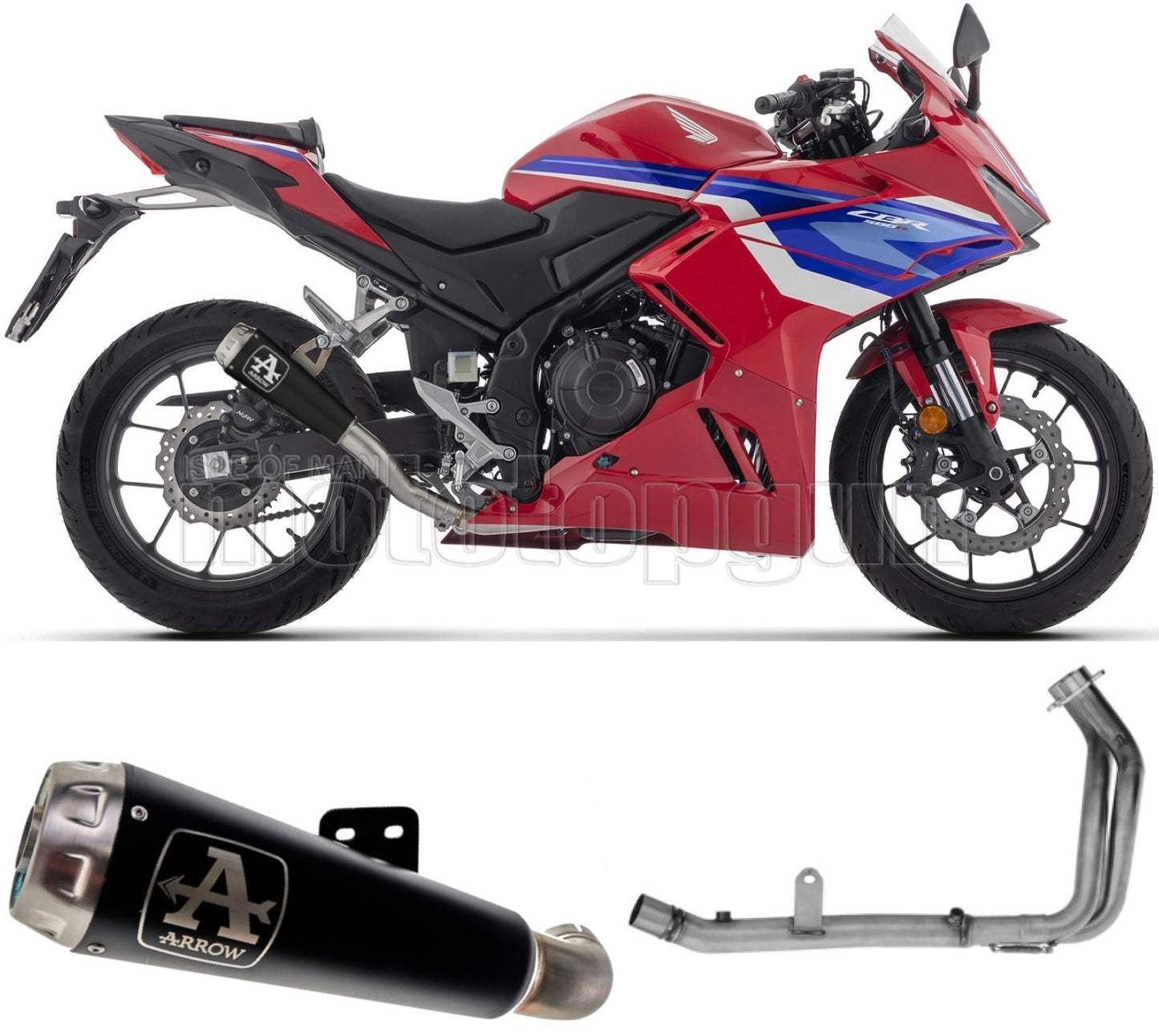 SCARICO OMOLOGATO ARROW PRO-RACE IN NICHROM NERO COMPATIBILE CON HONDA CBR 500 R 2024