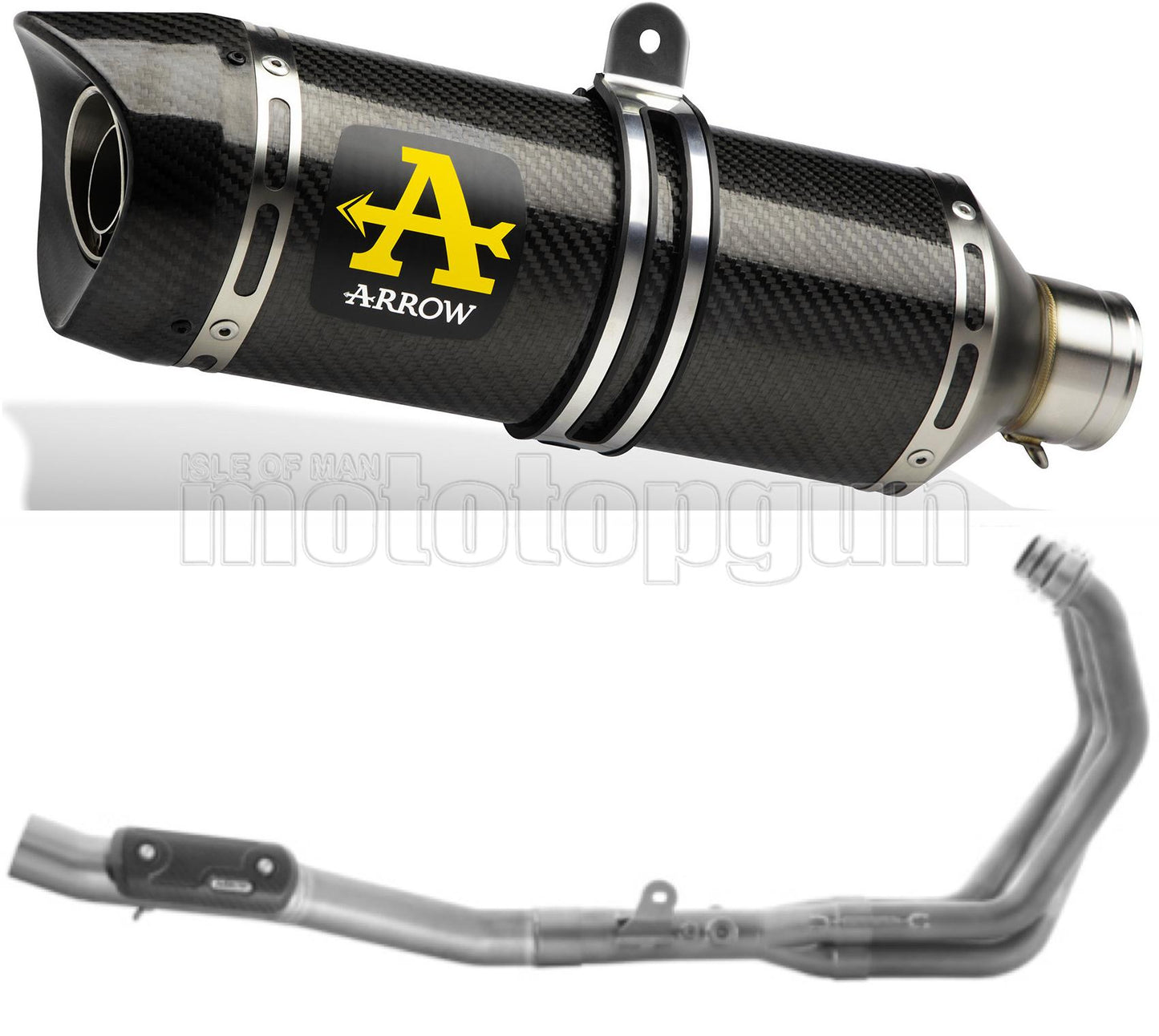 SCARICO OMOLOGATO OPEN ARROW THUNDER IN CARBONIO CON FONDELLO IN CARBY COMPATIBILE CON YAMAHA TRACER 9 GT 21/23