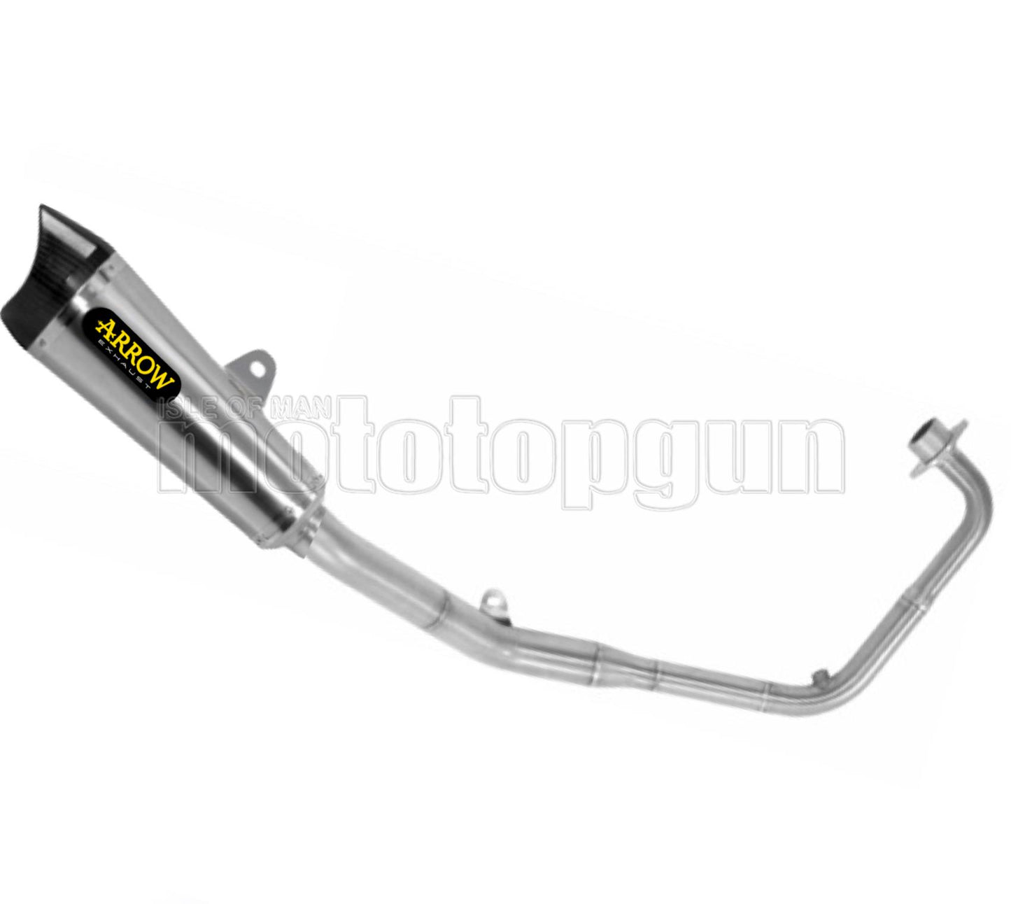 COLLETTORE OPEN ARROW X-KONE IN NICHROM CON FONDELLO IN CARBY COMPATIBILE CON HONDA CB 125 R 21/22