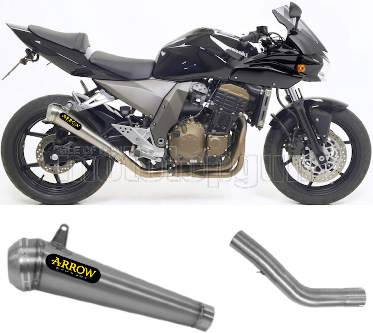 SCARICO COMPLETO OMOLOGATO CATALIZZATO ARROW PRO-RACE IN NICHROM CON FONDELLO IN INOX COMPATIBILE CON KAWASAKI Z750 Z-750 S 05/06