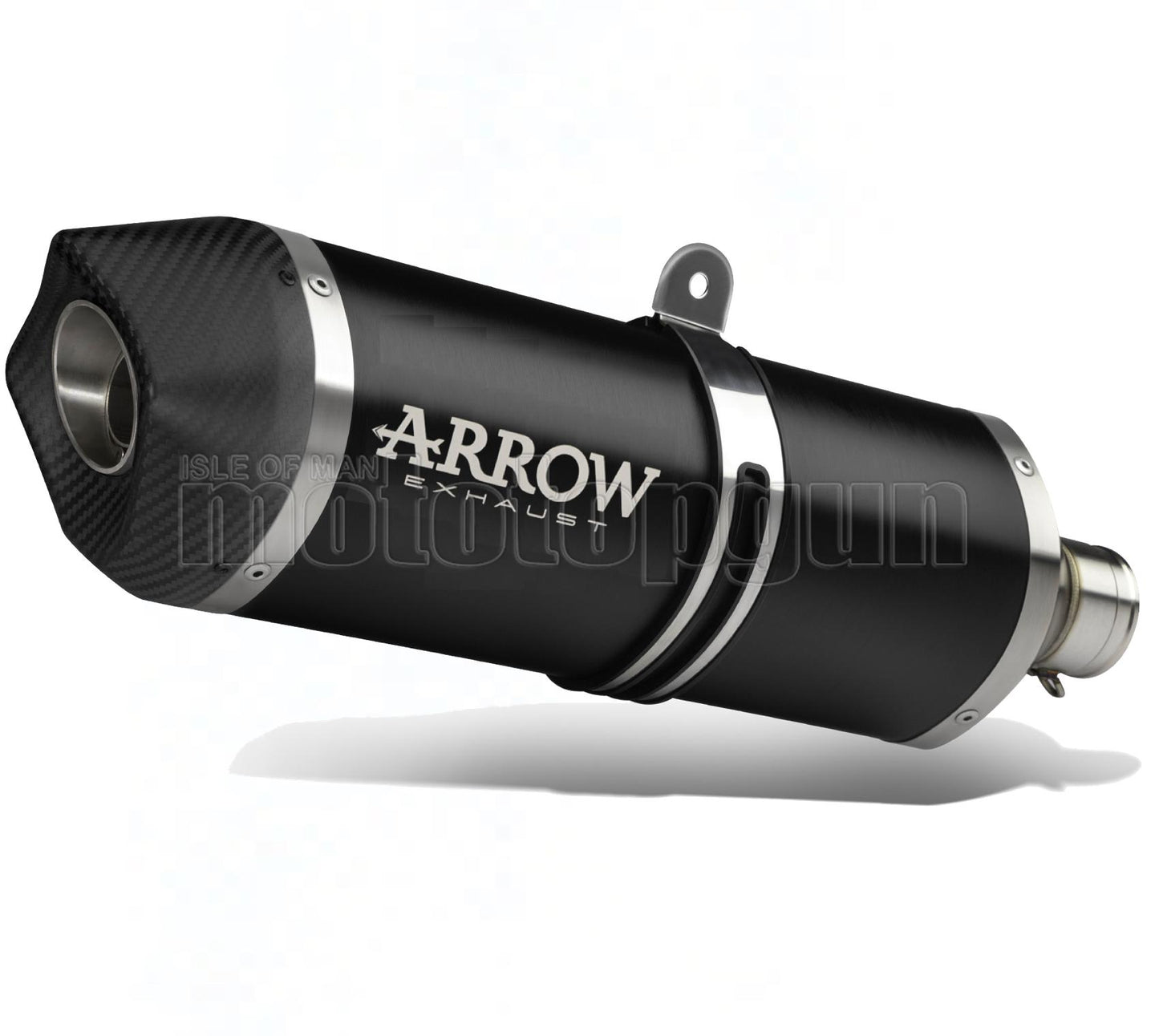 SCARICO OMOLOGATO OPEN ARROW MAXI RACE-TECH IN ALLUMINIO NERO CON FONDELLO IN CARBY COMPATIBILE CON BMW R1250 R-1250 R 19/20
