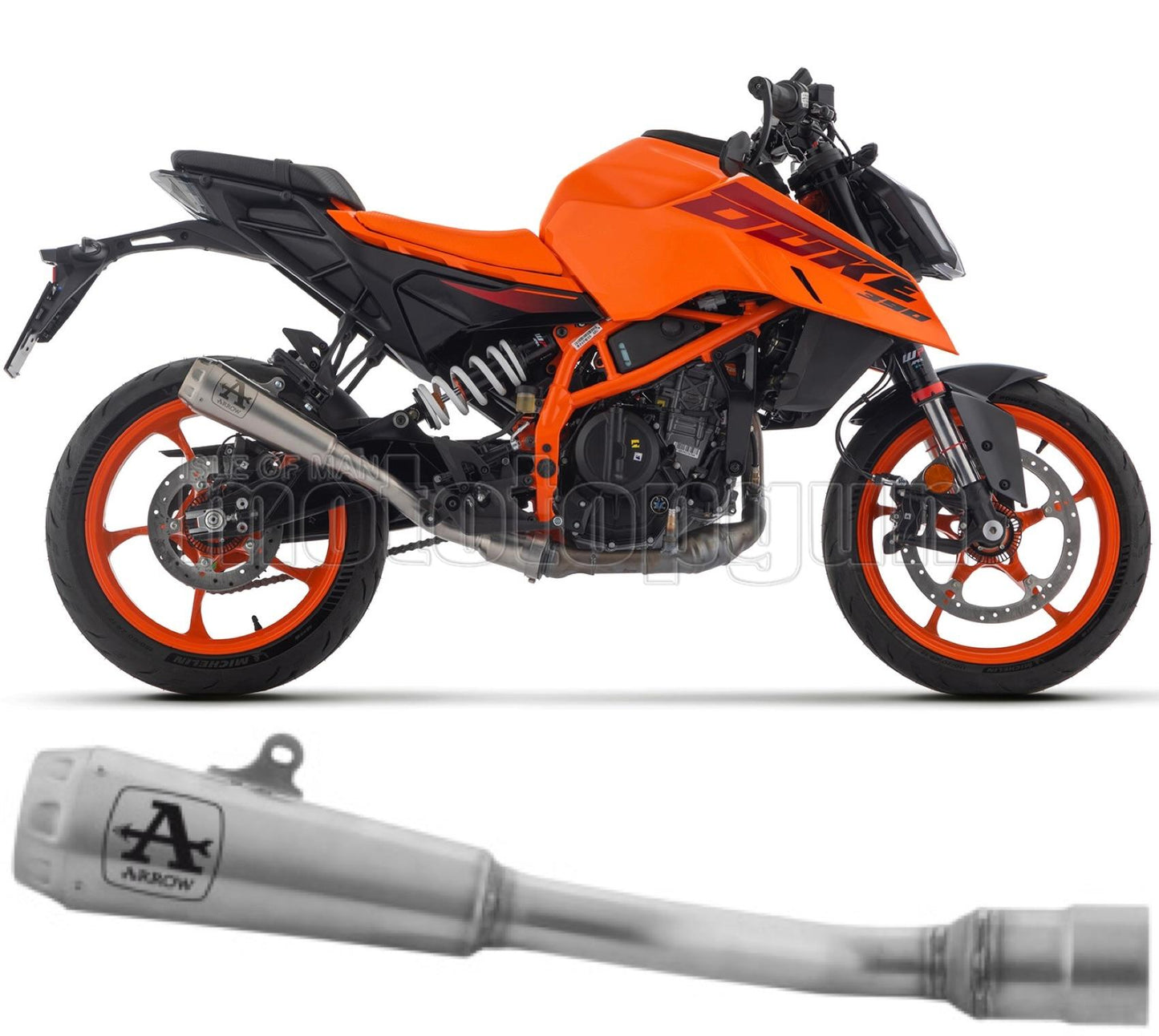 SCARICO OMOLOGATO ARROW PRO-RACE IN NICHROM COMPATIBILE CON KTM DUKE 390 2024
