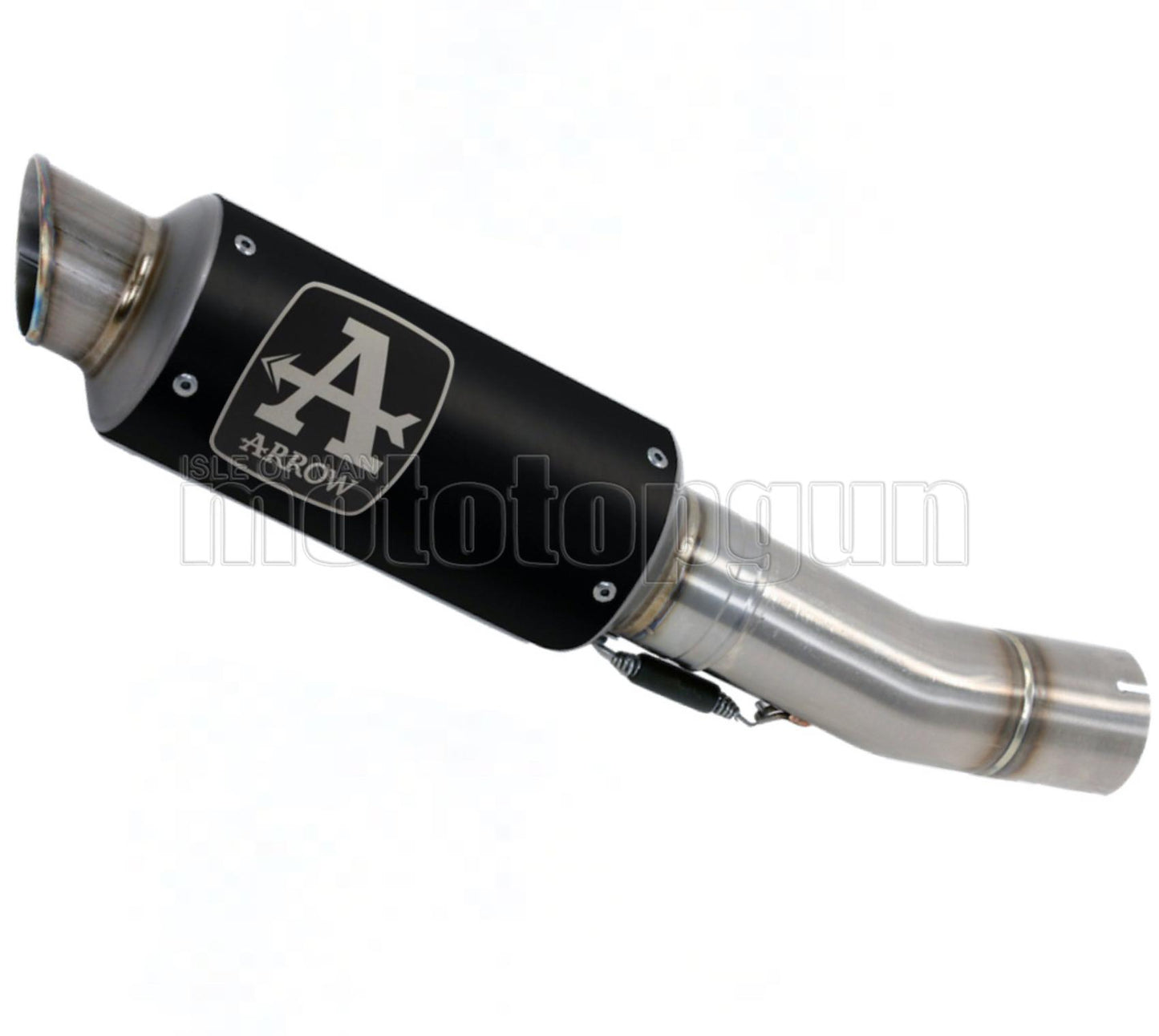 SCARICO OMOLOGATO ARROW GP2 GP-2 IN NICHROM NERO CON FONDELLO IN INOX COMPATIBILE CON HUSQVARNA VITPILEN 125 21/23