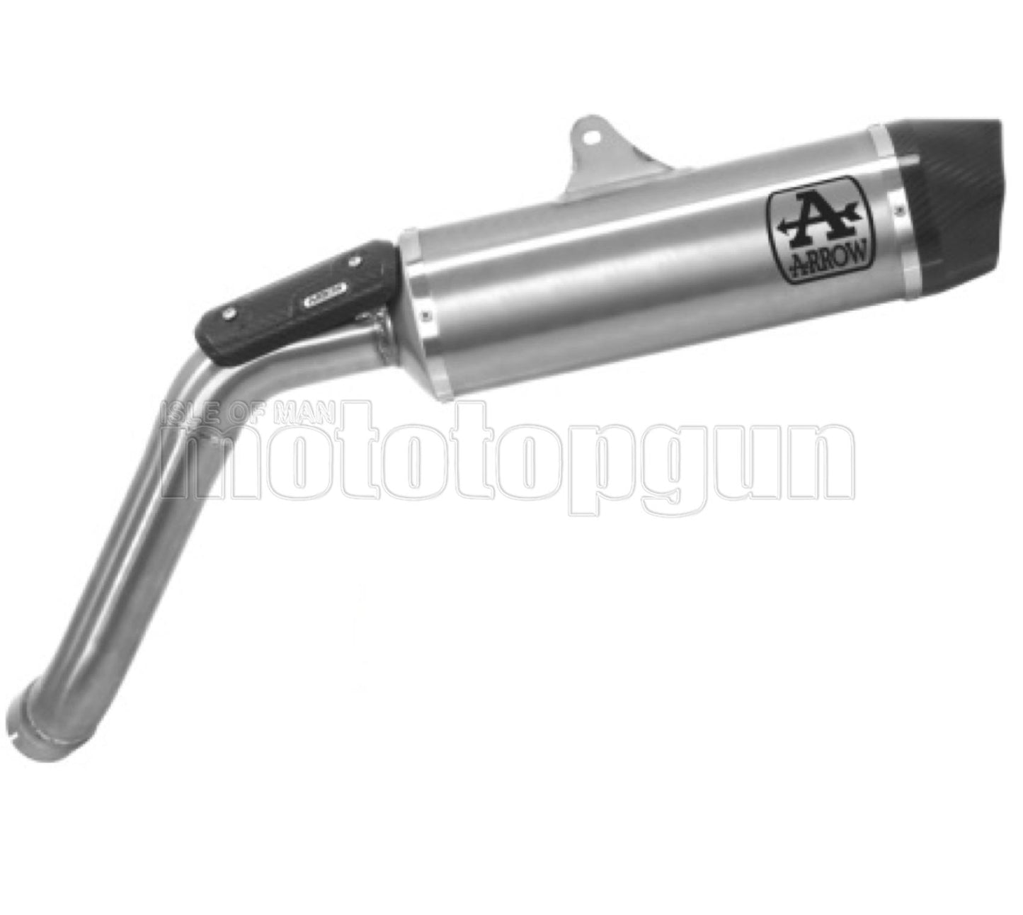 SCARICO OMOLOGATO ARROW INDY-RACE IN TITANIO CON FONDELLO IN CARBY COMPATIBILE CON MOTO GUZZI V85 TT 21/23
