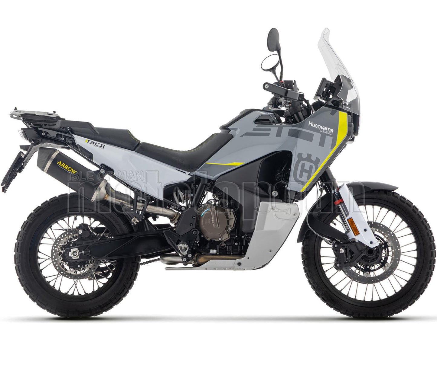 ARROW SCARICO OMOLOGATO RACE-TECH ALLUMINIO NERO FONDELLO CARBY COMPATIBILE CON HUSQVARNA NORDEN 901 24/25