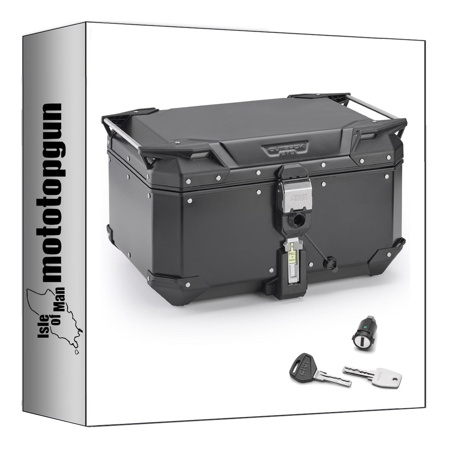 GIVI BAULETTO OBKEV58B MONOKEY TREKKER OUTBACK EVO SMART ALLUMINIO NERO 58 LT + ATACCO COMPATIBILE CON HONDA INTEGRA 700 12/13